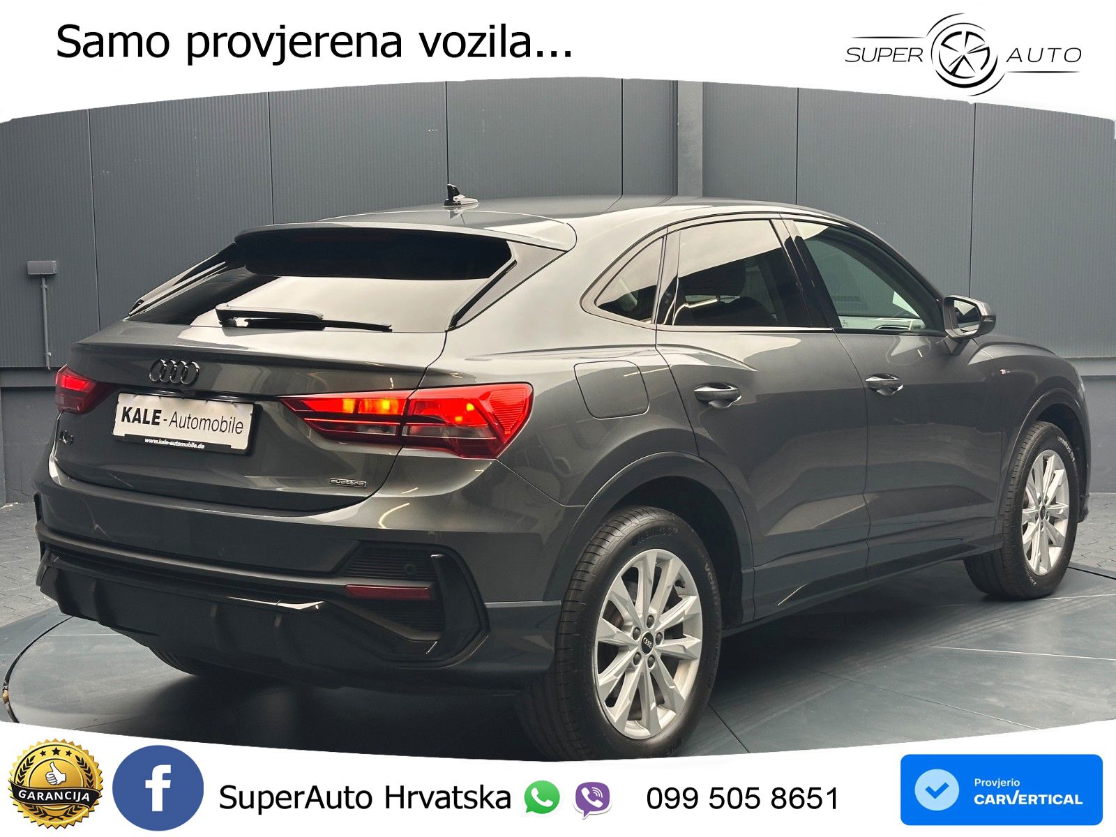 Audi Q3 Sportback 40 TDI (200 KS) quattro S tronic S line LED+GR SJED+ACC
