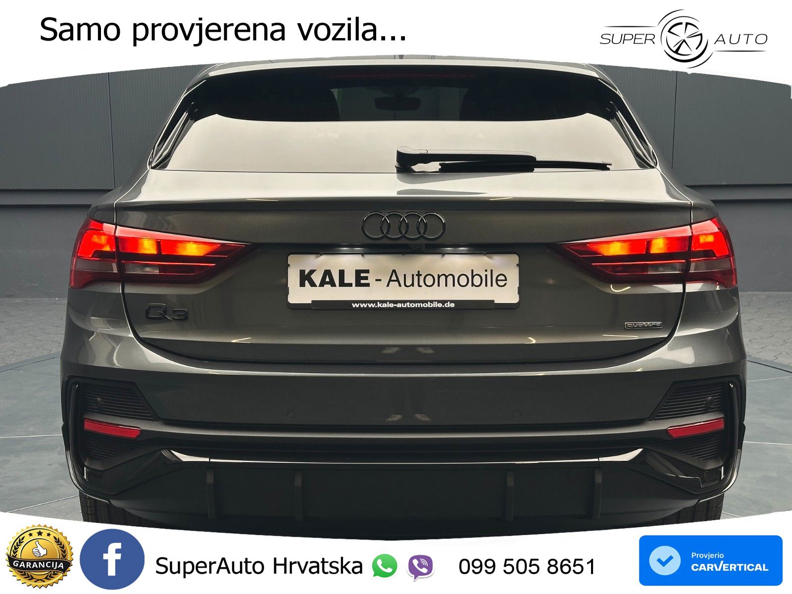 Audi Q3 Sportback 40 TDI (200 KS) quattro S tronic S line LED+GR SJED+ACC
