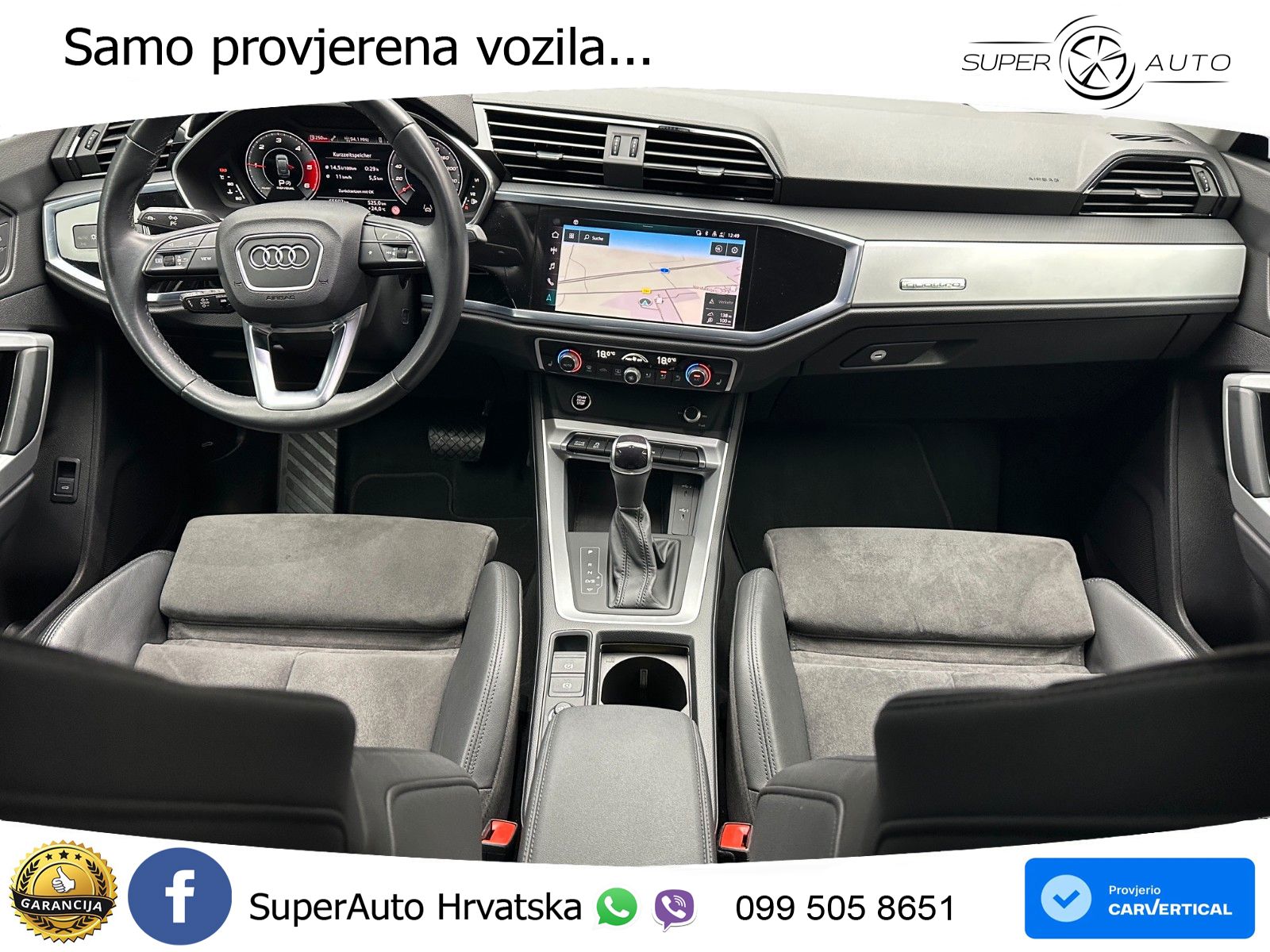 Audi Q3 Sportback 40 TDI (200 KS) quattro S tronic S line LED+GR SJED+ACC