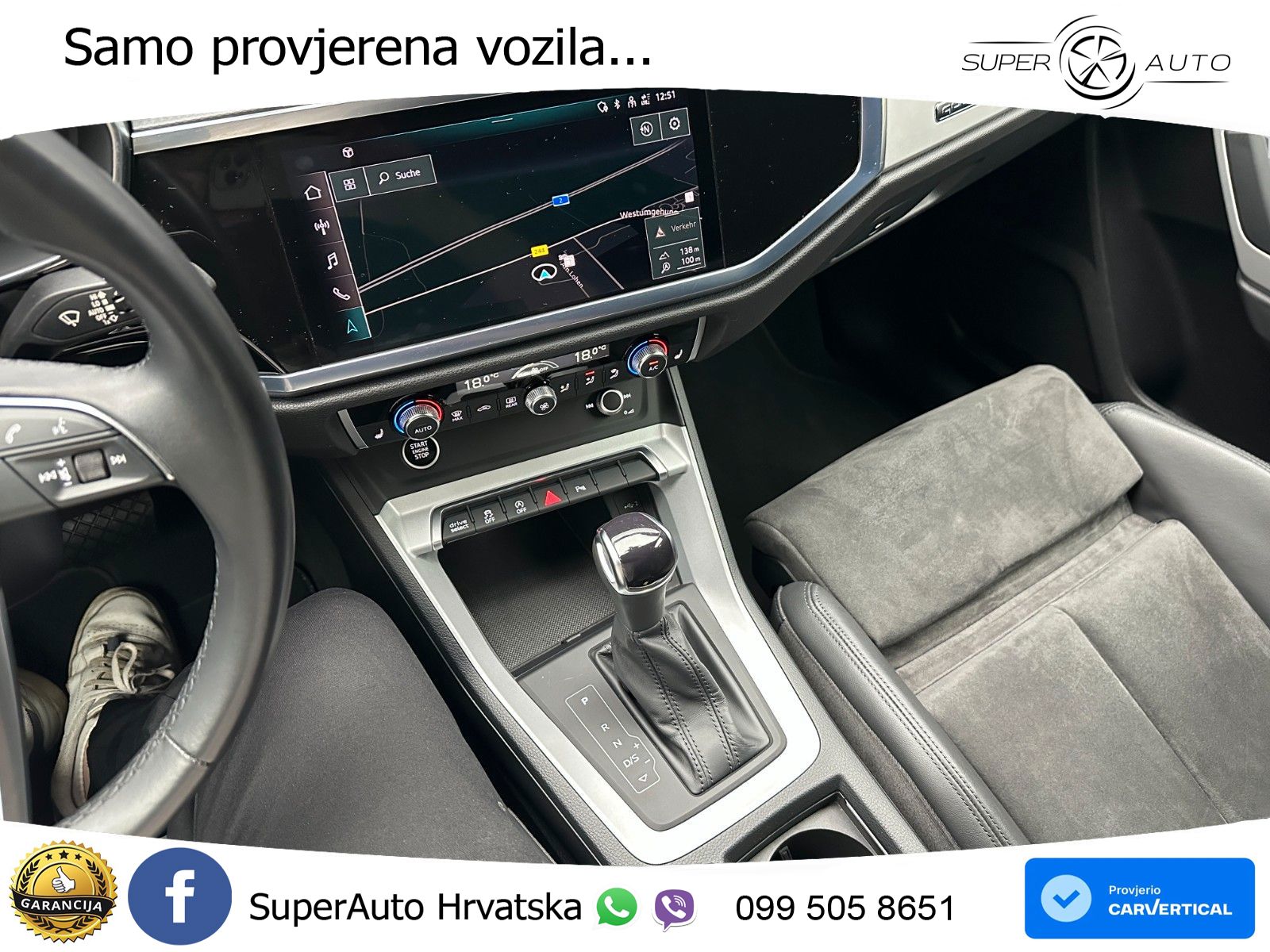 Audi Q3 Sportback 40 TDI (200 KS) quattro S tronic S line LED+GR SJED+ACC