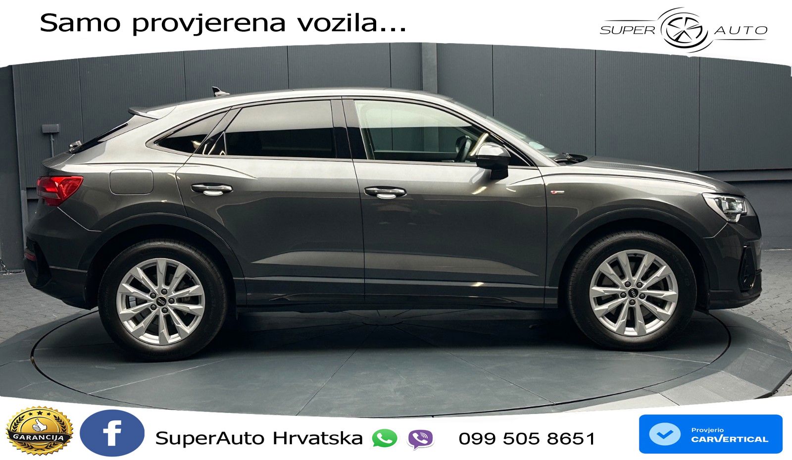 Audi Q3 Sportback 40 TDI (200 KS) quattro S tronic S line LED+GR SJED+ACC