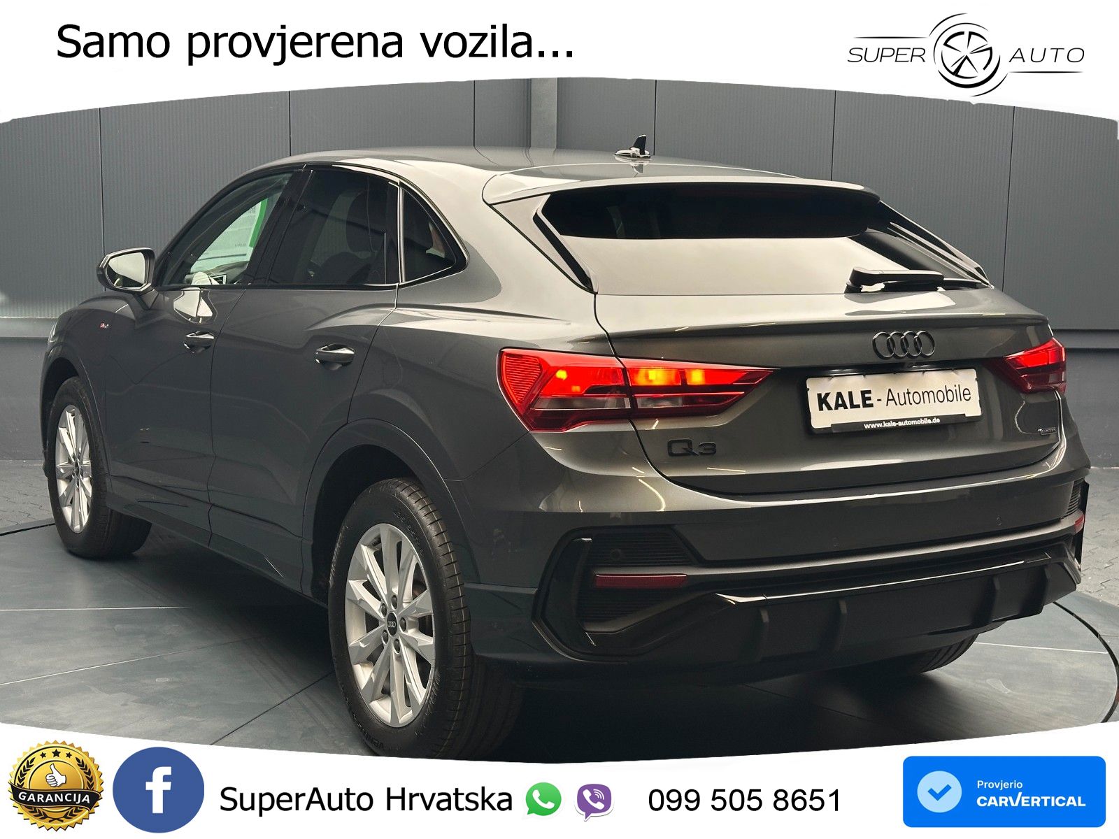 Audi Q3 Sportback 40 TDI (200 KS) quattro S tronic S line LED+GR SJED+ACC