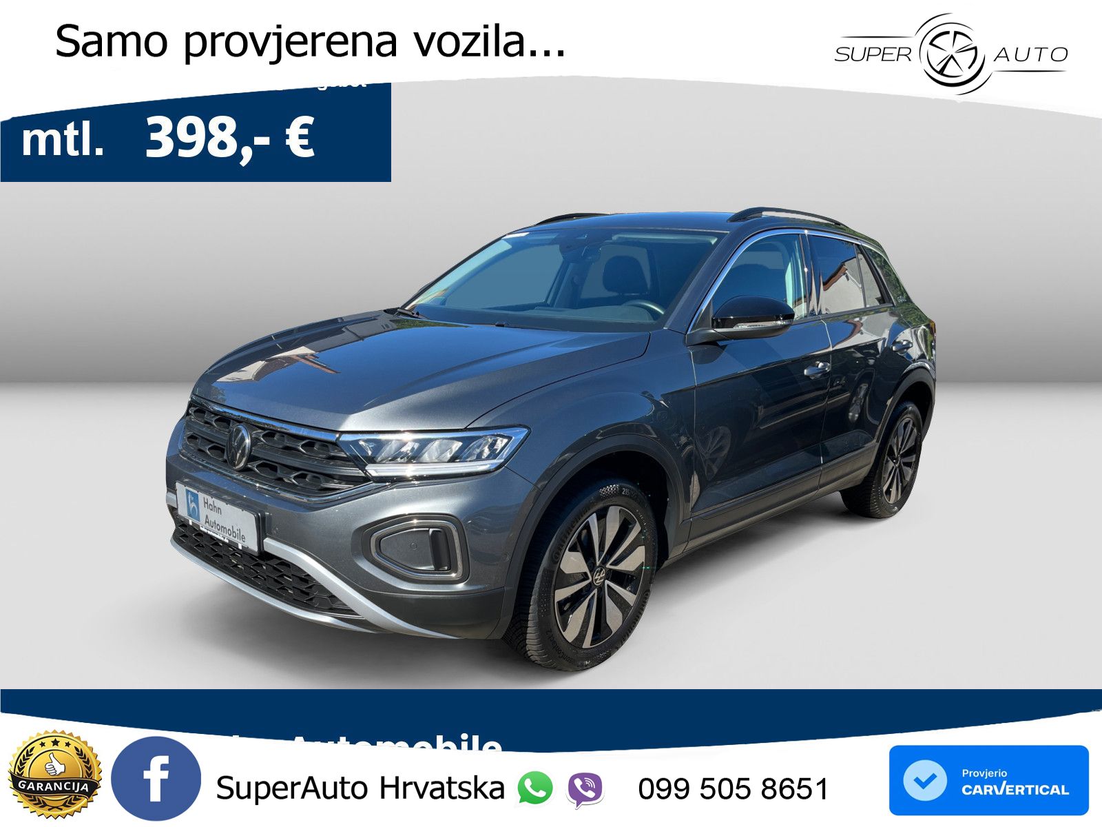 Volkswagen T-Roc 1.5 TSI (150 KS) DSG LED+GR SJED+ACC