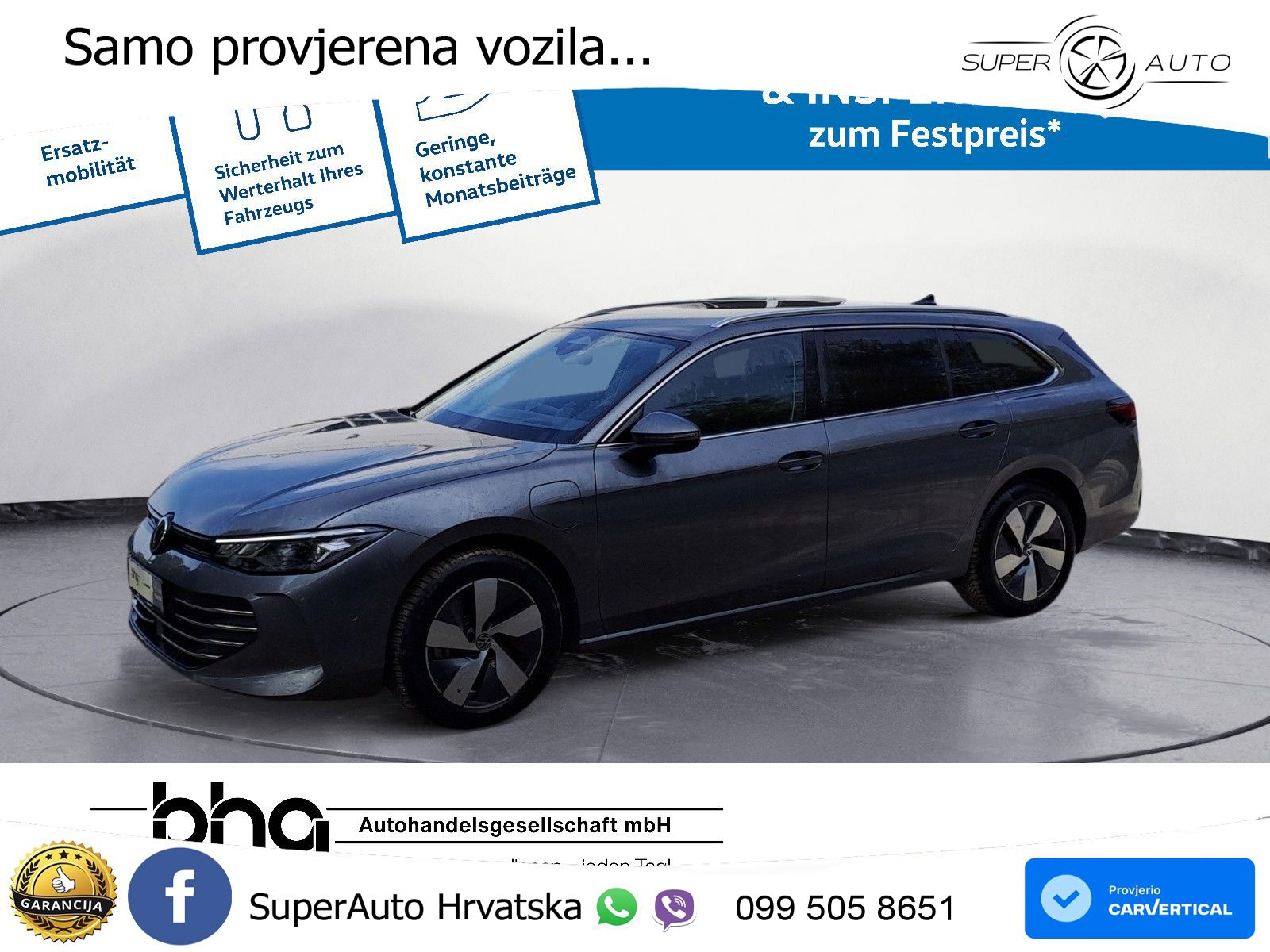 Volkswagen Passat Variant 1.5 TSI (204 KS) eHybrid DSG Business LED+GR SJED+ACC