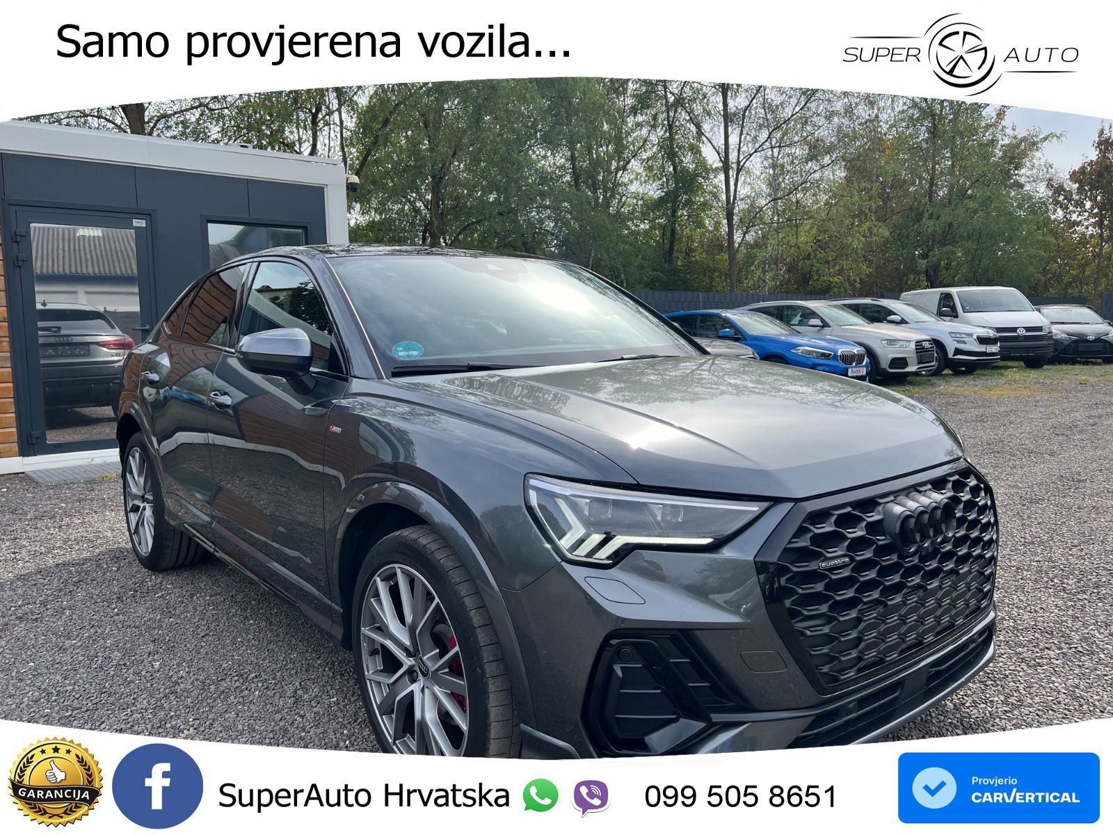 Audi Q3 II Sportback 45 TFSI (245 KS) quattro S tronic S line LED+GR SJED+ACC