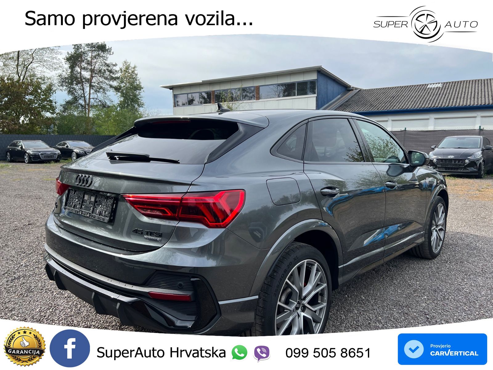 Audi Q3 II Sportback 45 TFSI (245 KS) quattro S tronic S line LED+GR SJED+ACC