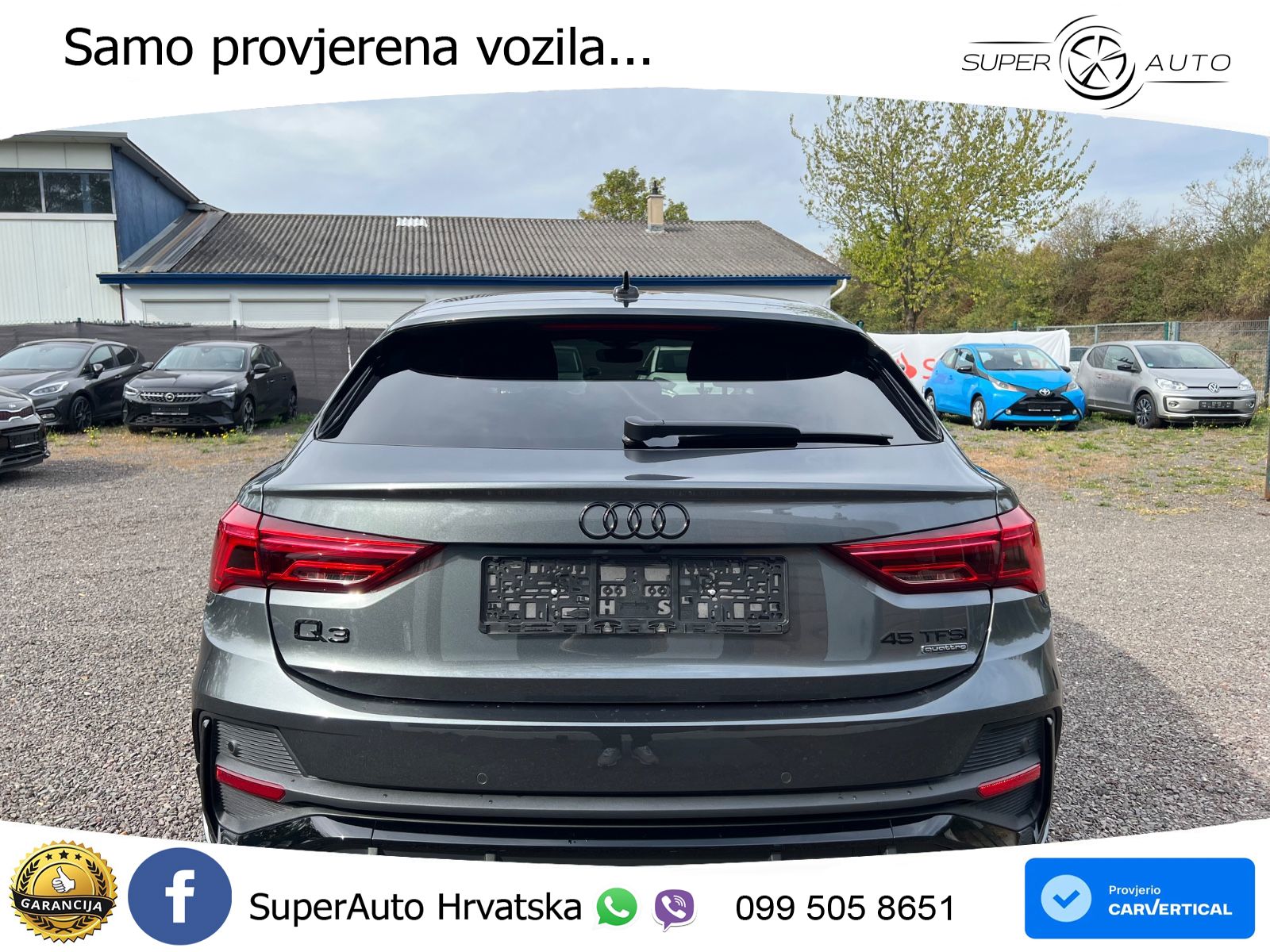 Audi Q3 II Sportback 45 TFSI (245 KS) quattro S tronic S line LED+GR SJED+ACC
