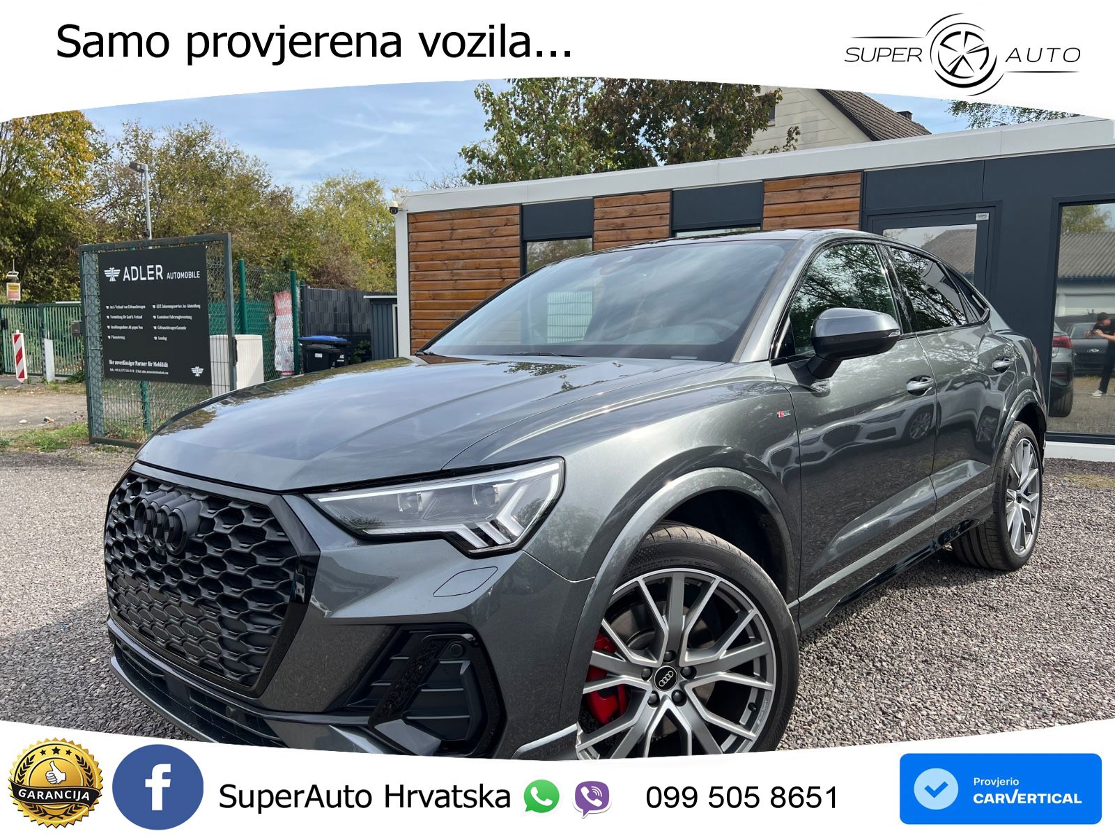 Audi Q3 II Sportback 45 TFSI (245 KS) quattro S tronic S line LED+GR SJED+ACC