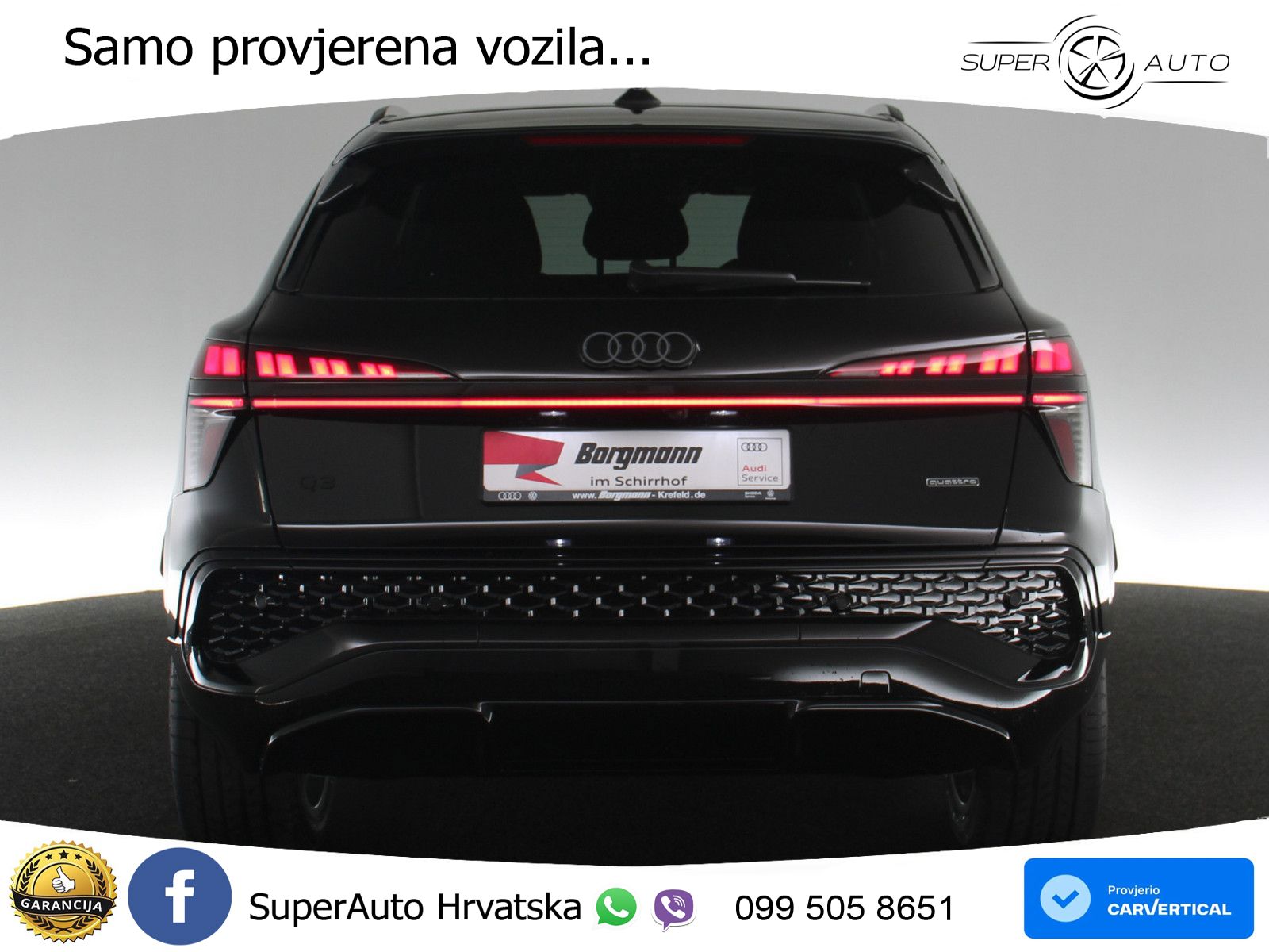 Audi Q3 2.0 TFSI (204 KS) quattro S tronic S line LED+GR SJED+ACC