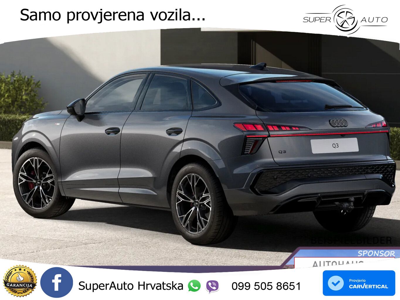 Audi Q3 Sportback 2.0 TDI (150 KS) S tronic LED+GR SJED+ACC