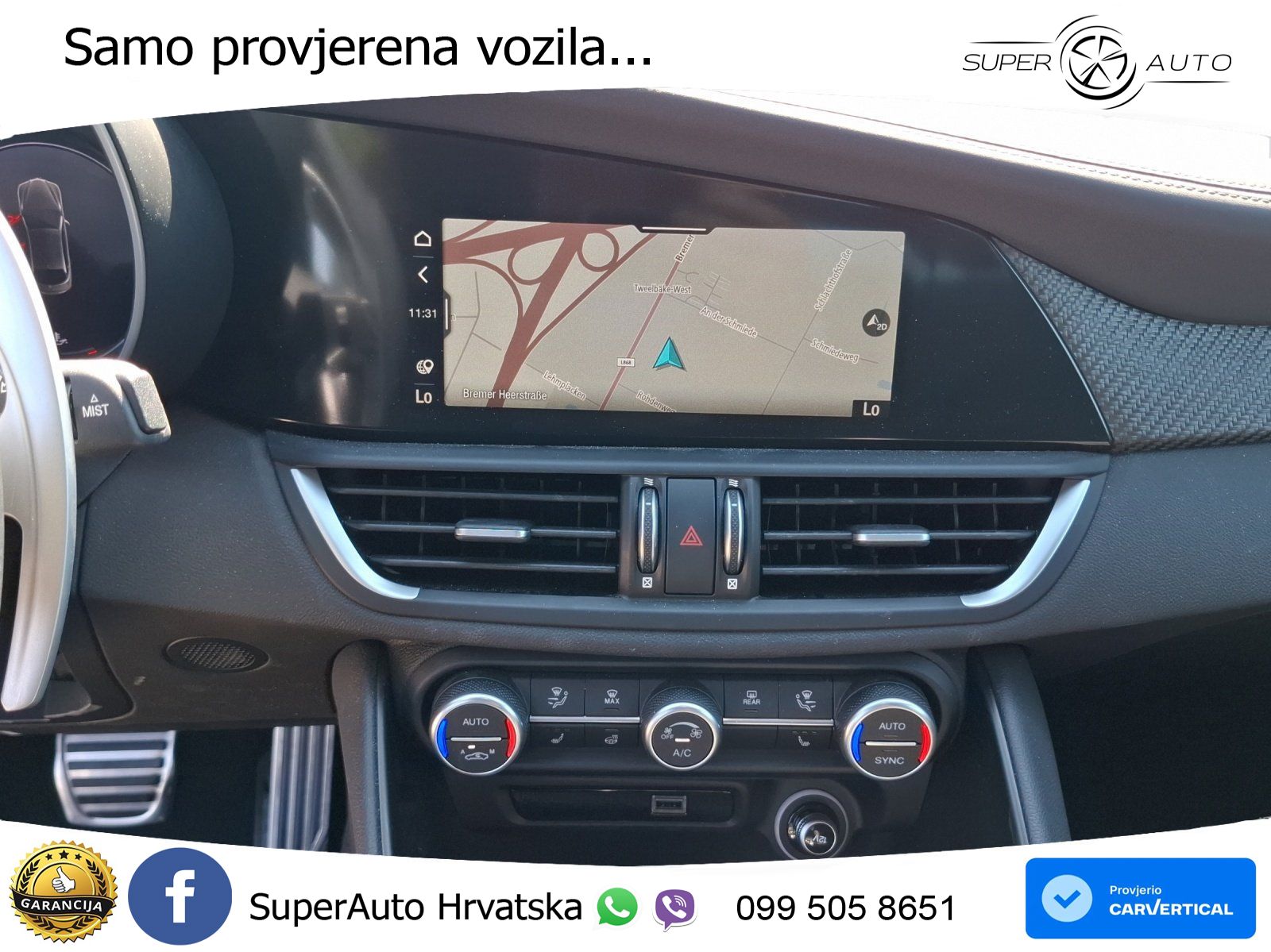 Alfa Romeo Giulia Quadrifoglio 2.9 V6 Bi-Turbo (520 KS) Automatic LED+GR SJED+ACC