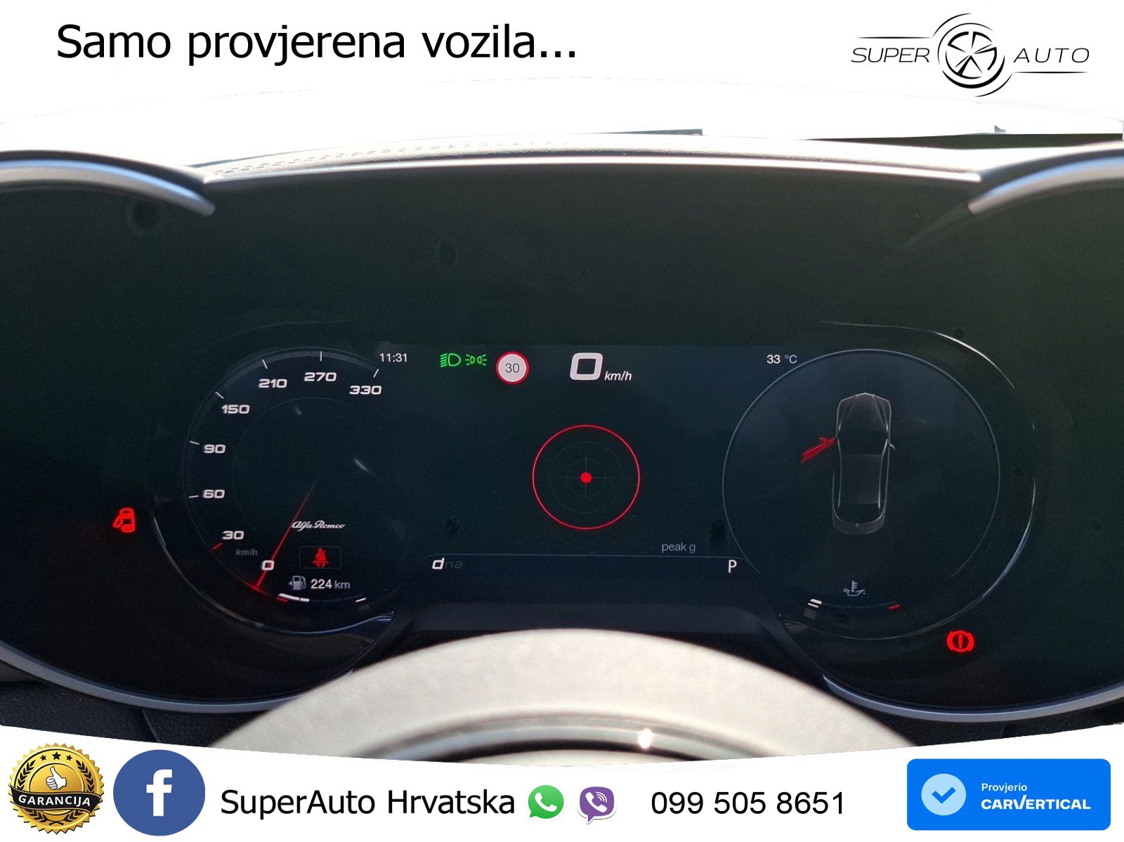 Alfa Romeo Giulia Quadrifoglio 2.9 V6 Bi-Turbo (520 KS) Automatic LED+GR SJED+ACC