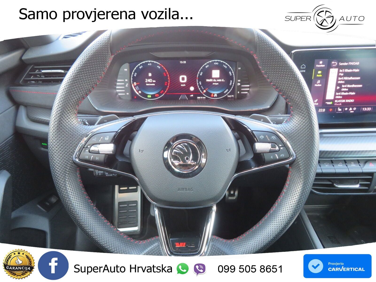 Škoda Octavia Combi RS 2.0 TDI (200 KS) DSG LED+GR SJED+ACC