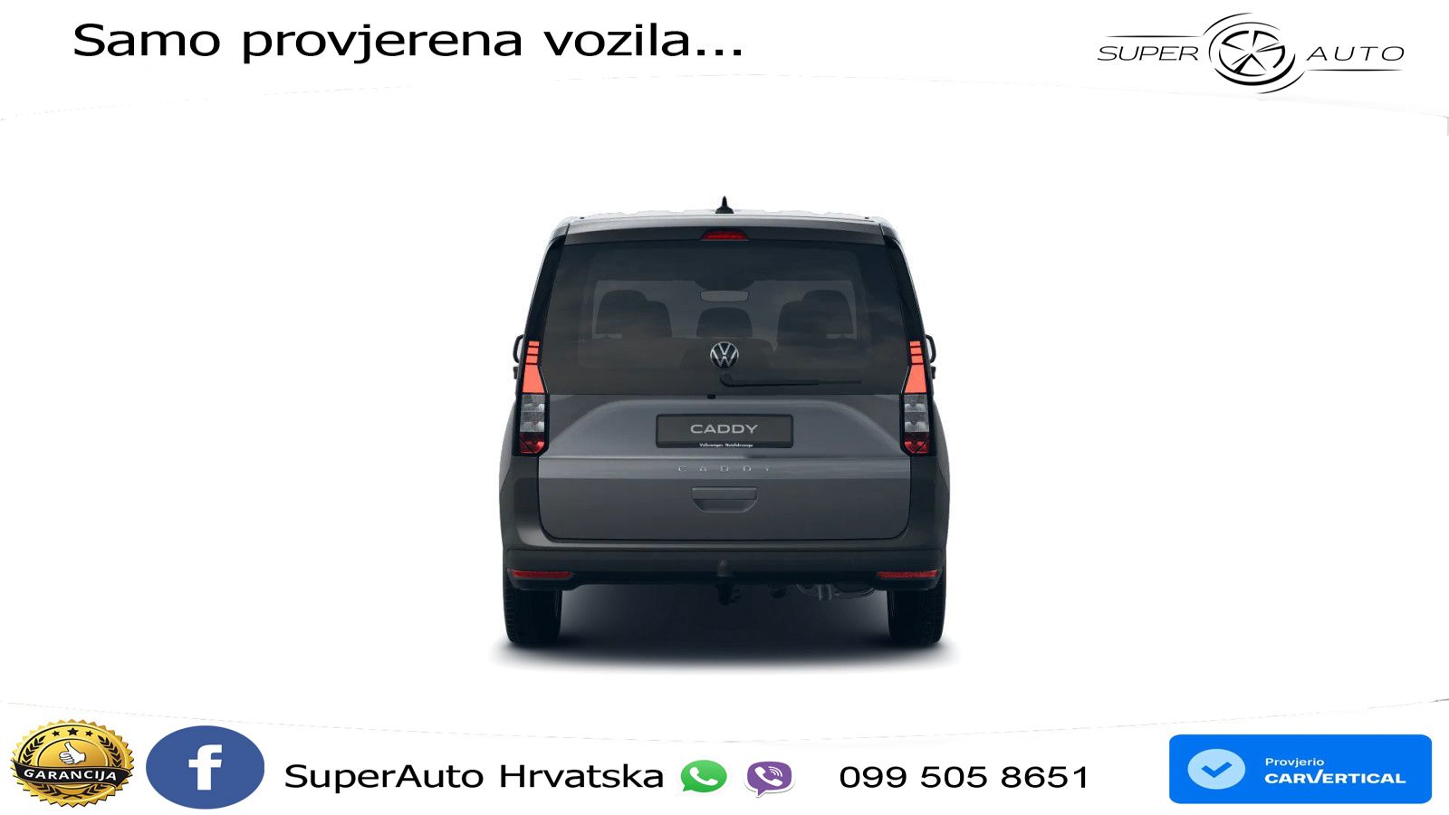 Volkswagen Caddy 1.5TSI AHK KAM SHZ KLIMA ACC DWA PDC 116 KS