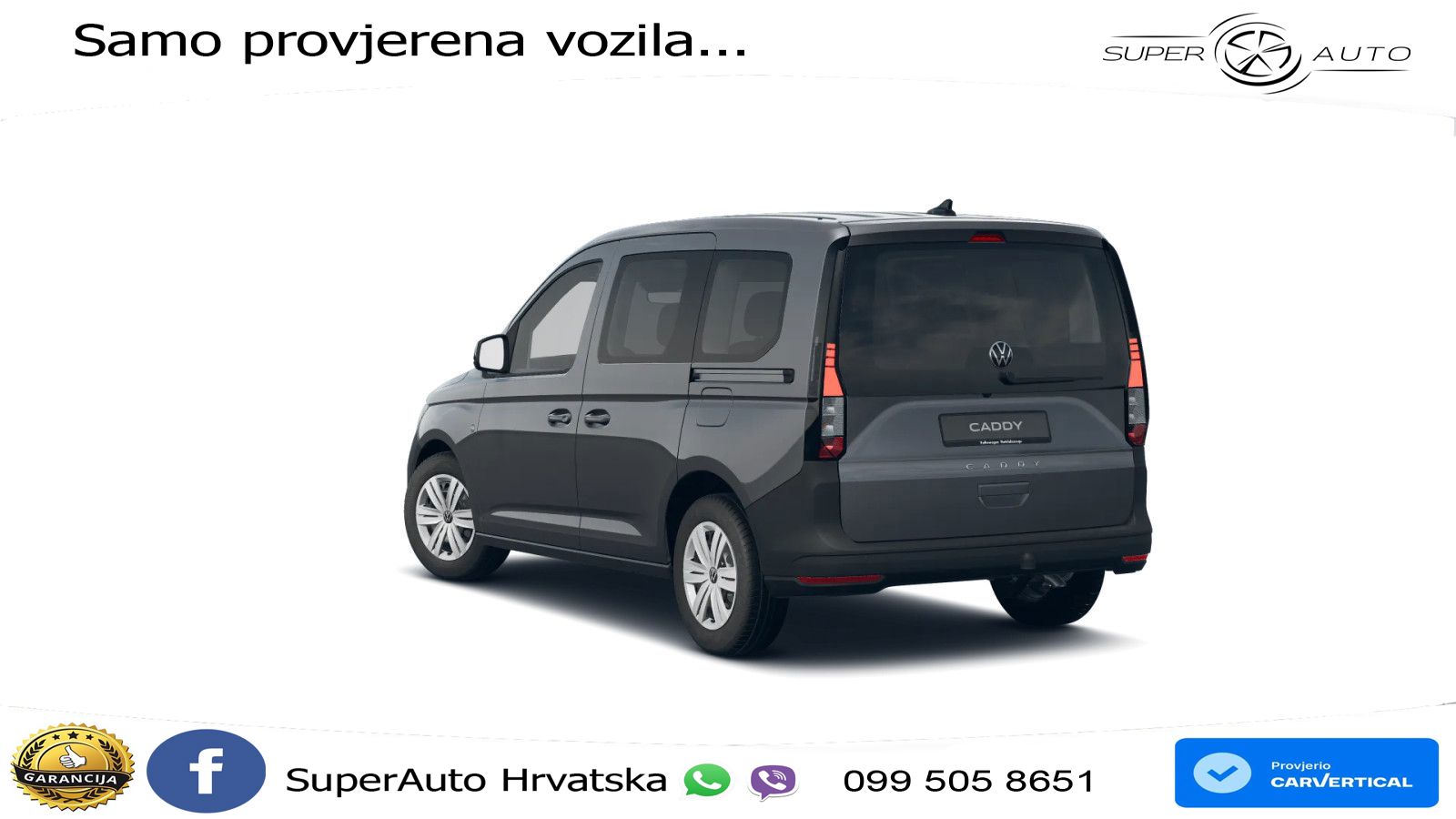 Volkswagen Caddy 1.5TSI AHK KAM SHZ KLIMA ACC DWA PDC 116 KS