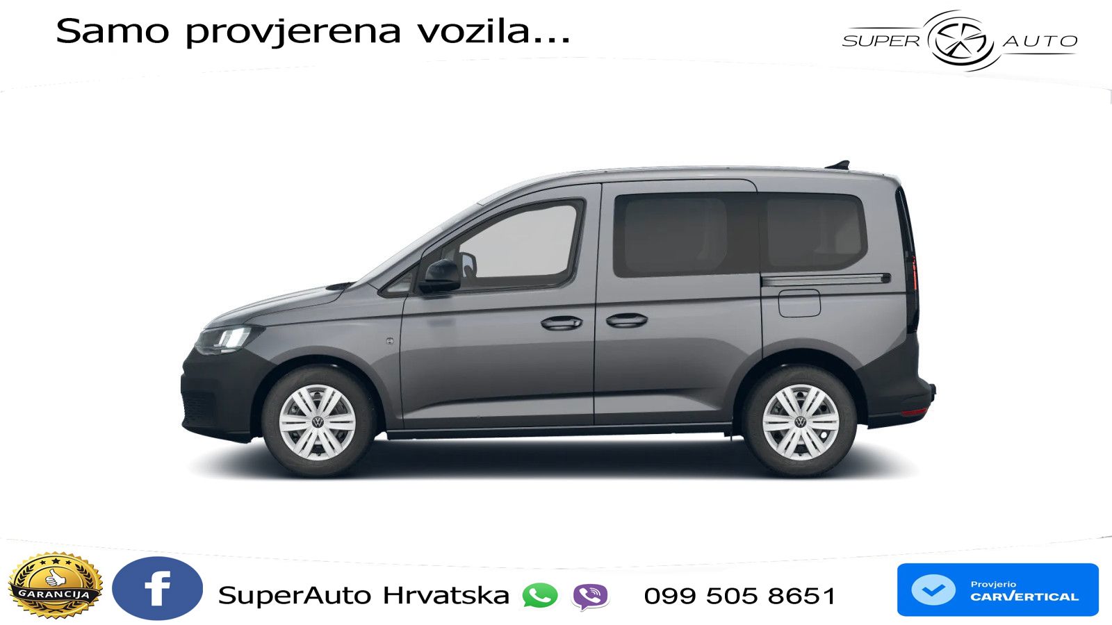 Volkswagen Caddy 1.5TSI AHK KAM SHZ KLIMA ACC DWA PDC 116 KS
