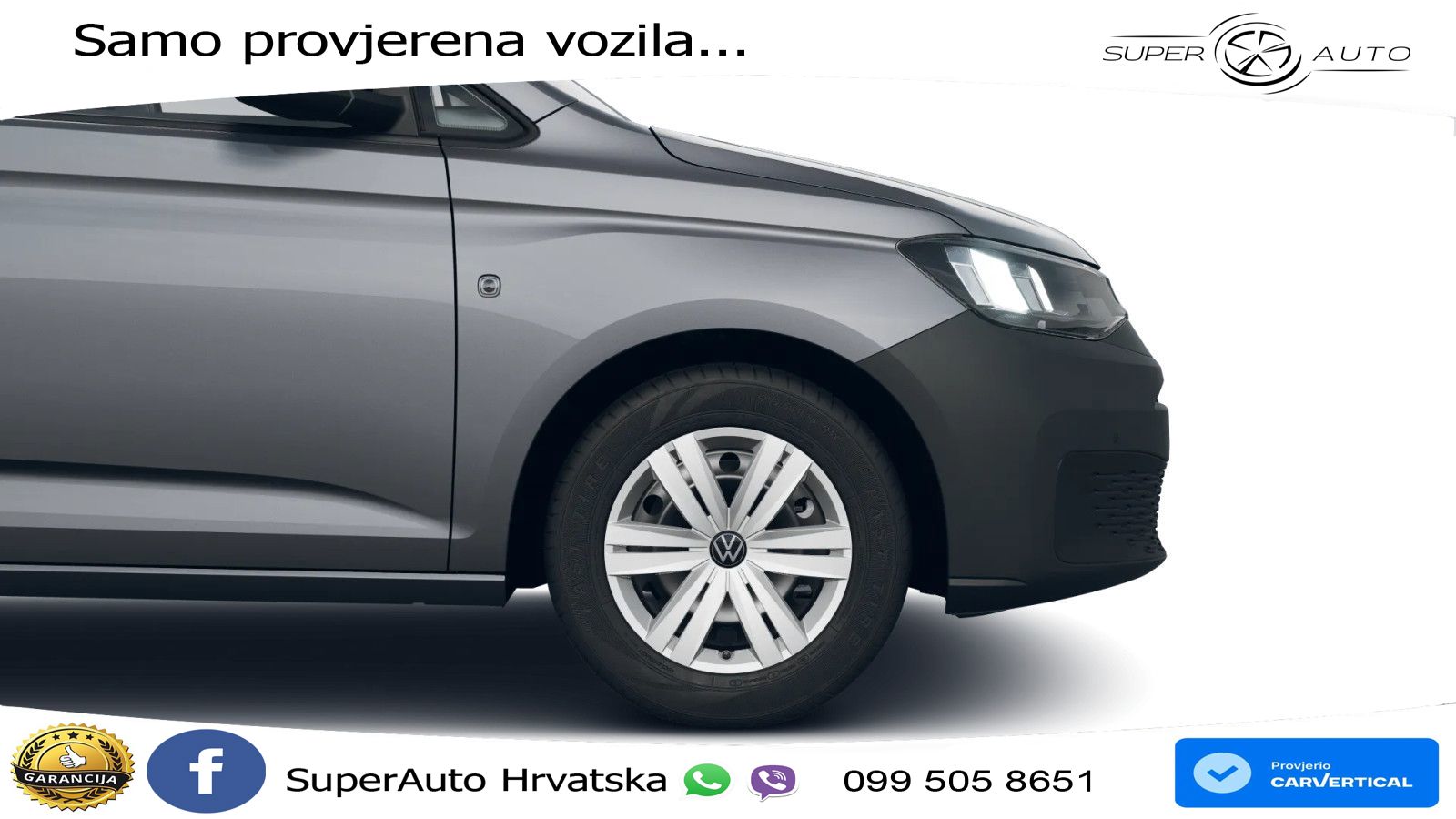 Volkswagen Caddy 1.5TSI AHK KAM SHZ KLIMA ACC DWA PDC 116 KS