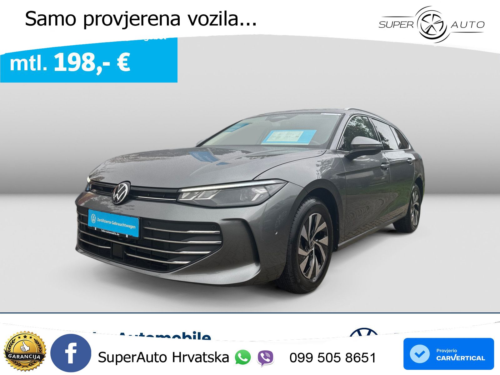 Volkswagen Passat Variant 1.5 eTSI (150 KS) DSG Business LED+GR SJED+ACC