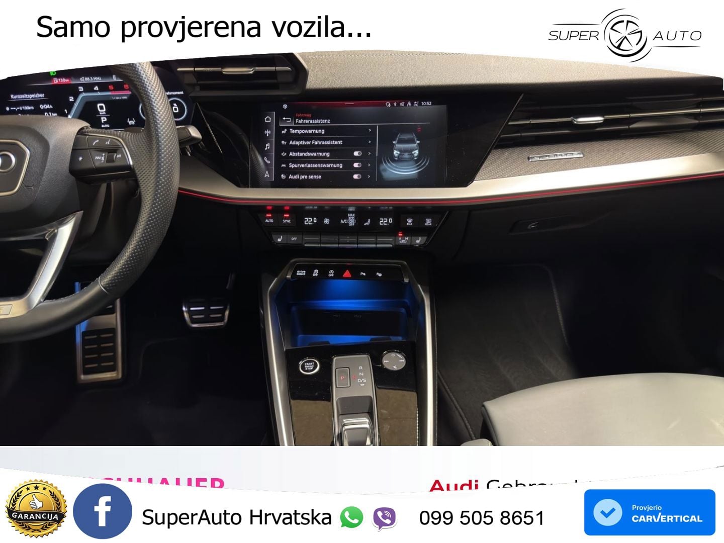 Audi A3 40 TDI (200 KS) quattro S tronic S line LED+GR SJED+ACC