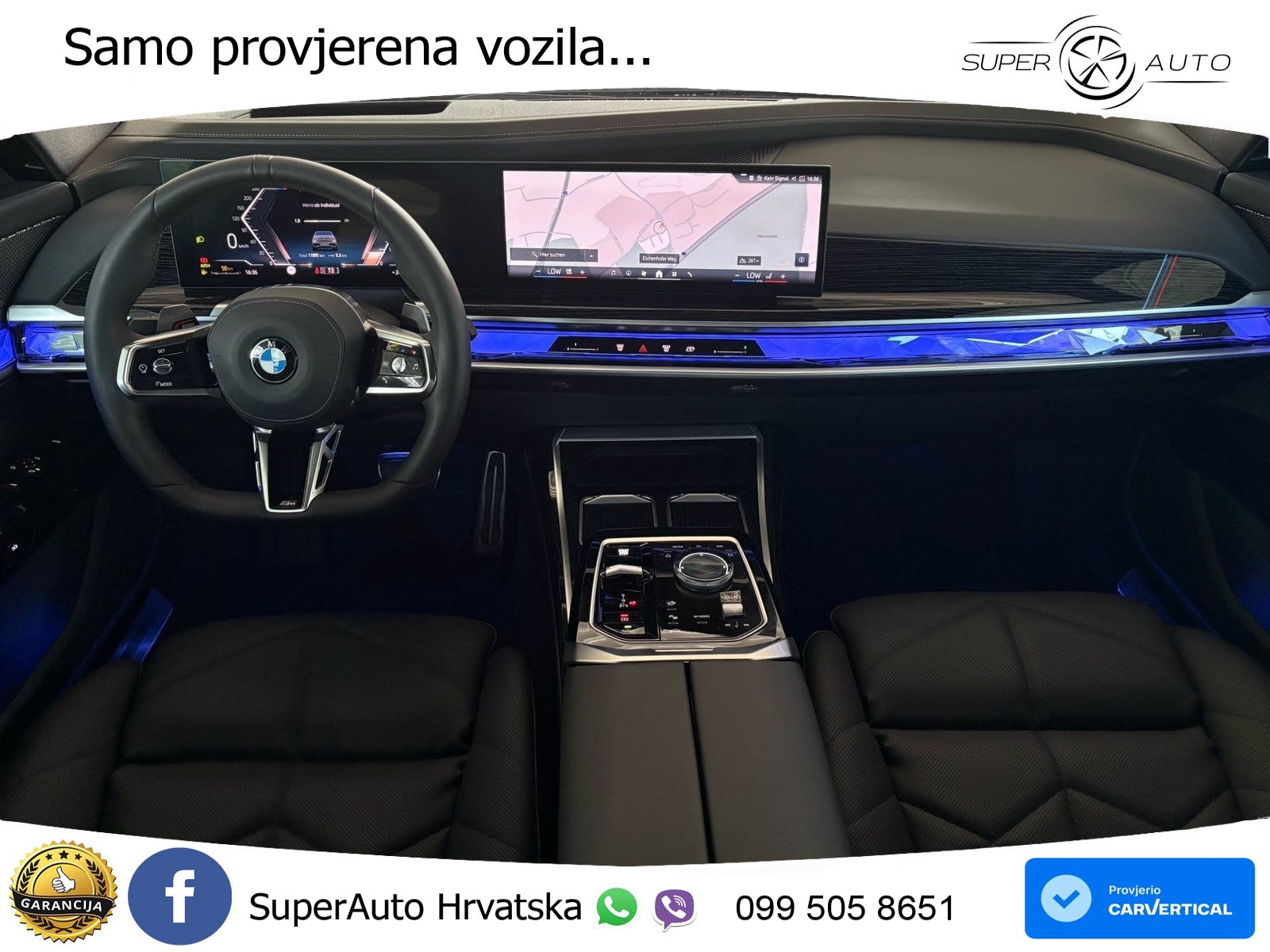 BMW 740d (299 KS) xDrive Steptronic M Sport ZRAČNI+ACC+GR SJED+KAM+PANO