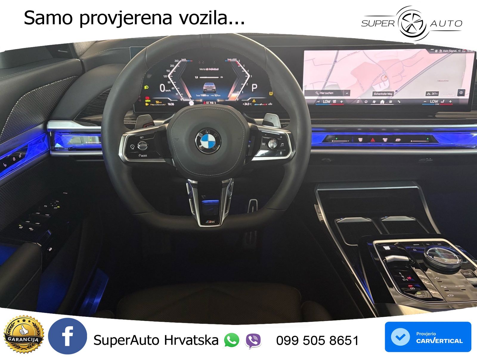 BMW 740d (299 KS) xDrive Steptronic M Sport ZRAČNI+ACC+GR SJED+KAM+PANO
