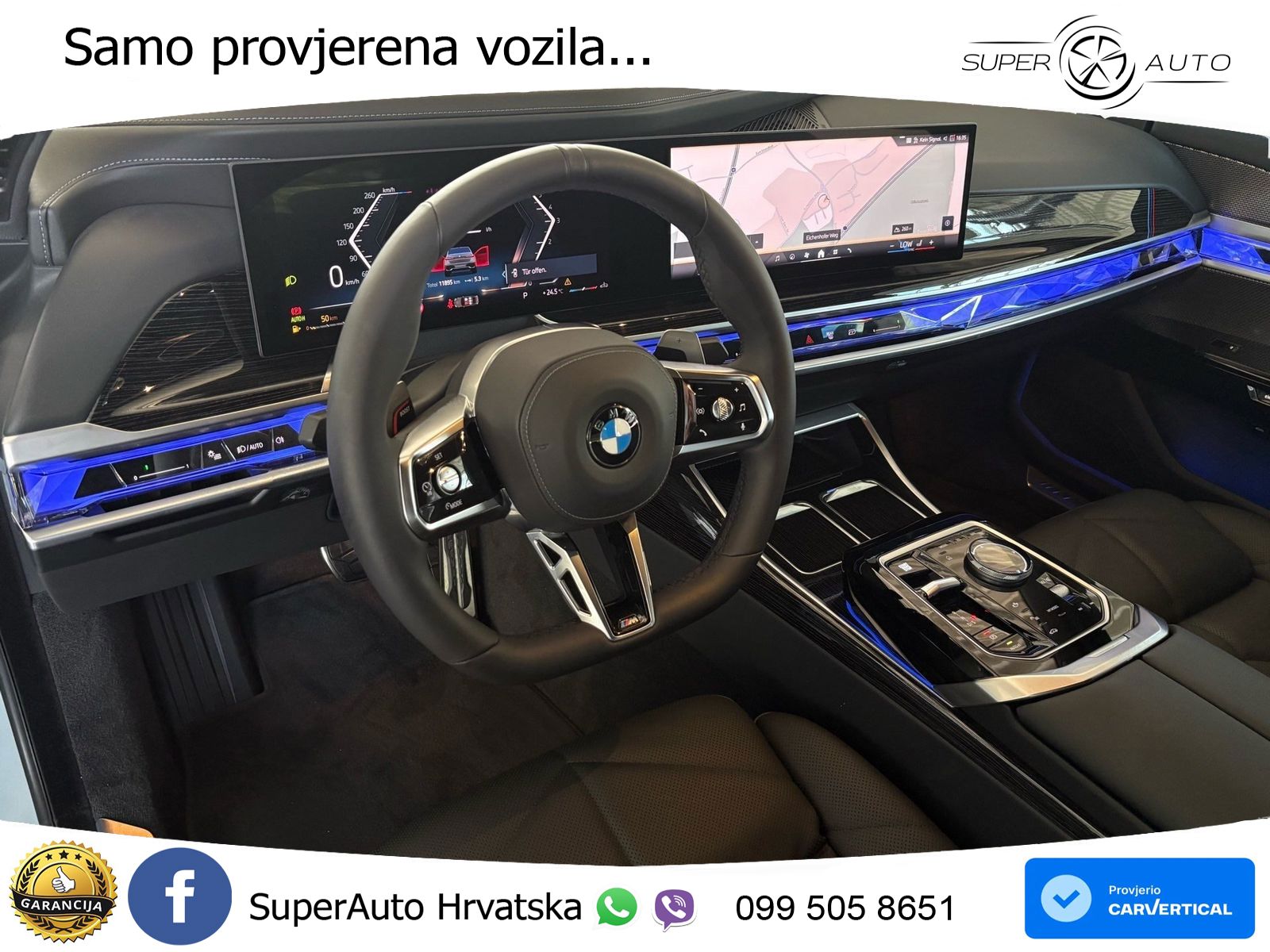 BMW 740d (299 KS) xDrive Steptronic M Sport ZRAČNI+ACC+GR SJED+KAM+PANO