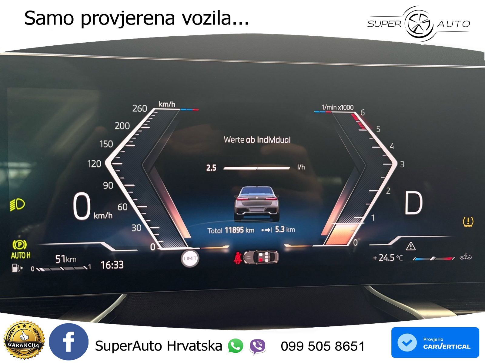 BMW 740d (299 KS) xDrive Steptronic M Sport ZRAČNI+ACC+GR SJED+KAM+PANO