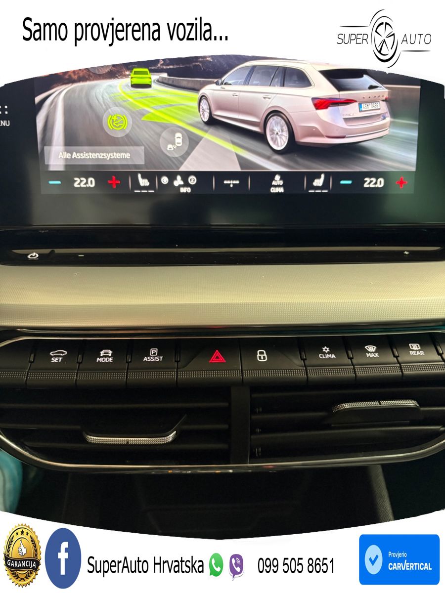 Škoda Octavia Combi 2.0 TDI (150 KS) DSG LED+GR SJED+ACC