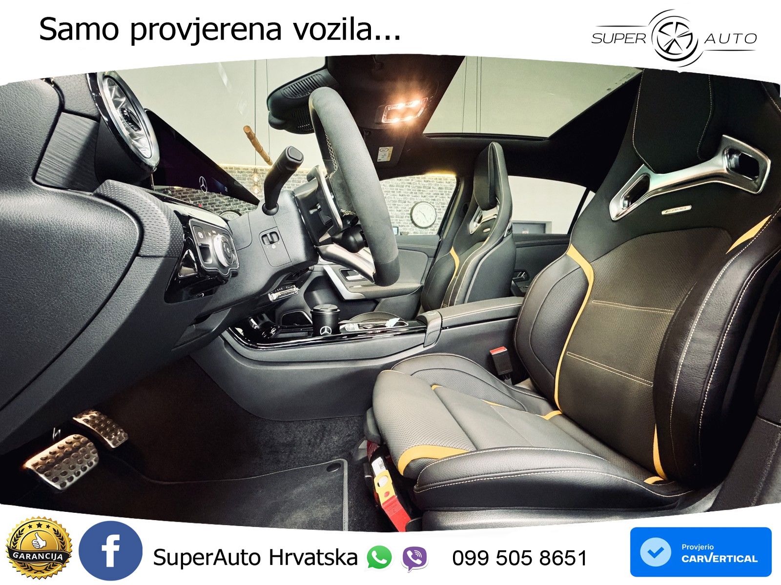 Mercedes-Benz AMG A 45 S 4MATIC+ AMG SPEEDSHIFT DCT 8G ACC+HEAD+GR SJED+360+PANO