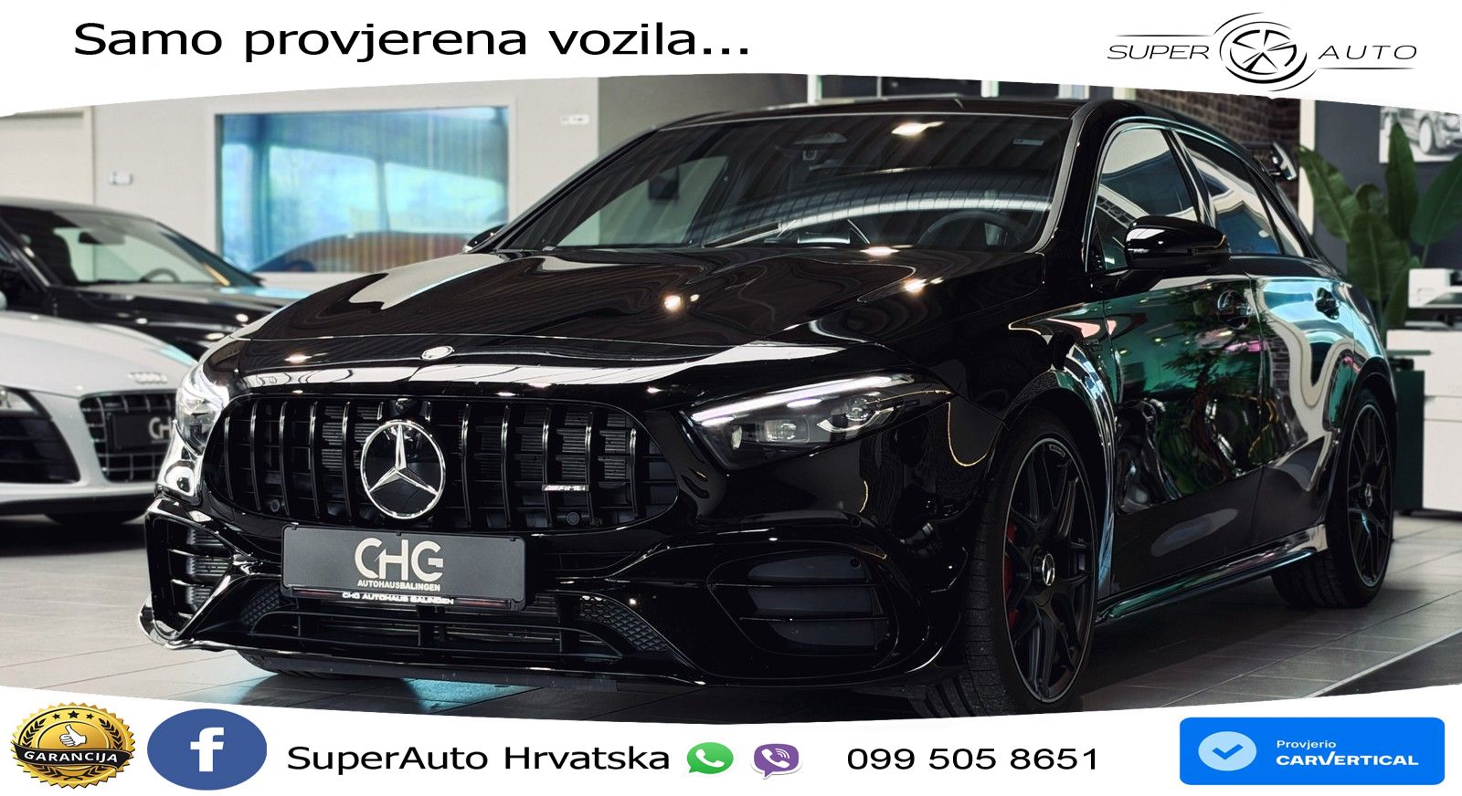 Mercedes-Benz AMG A 45 S 4MATIC+ AMG SPEEDSHIFT DCT 8G ACC+HEAD+GR SJED+360+PANO