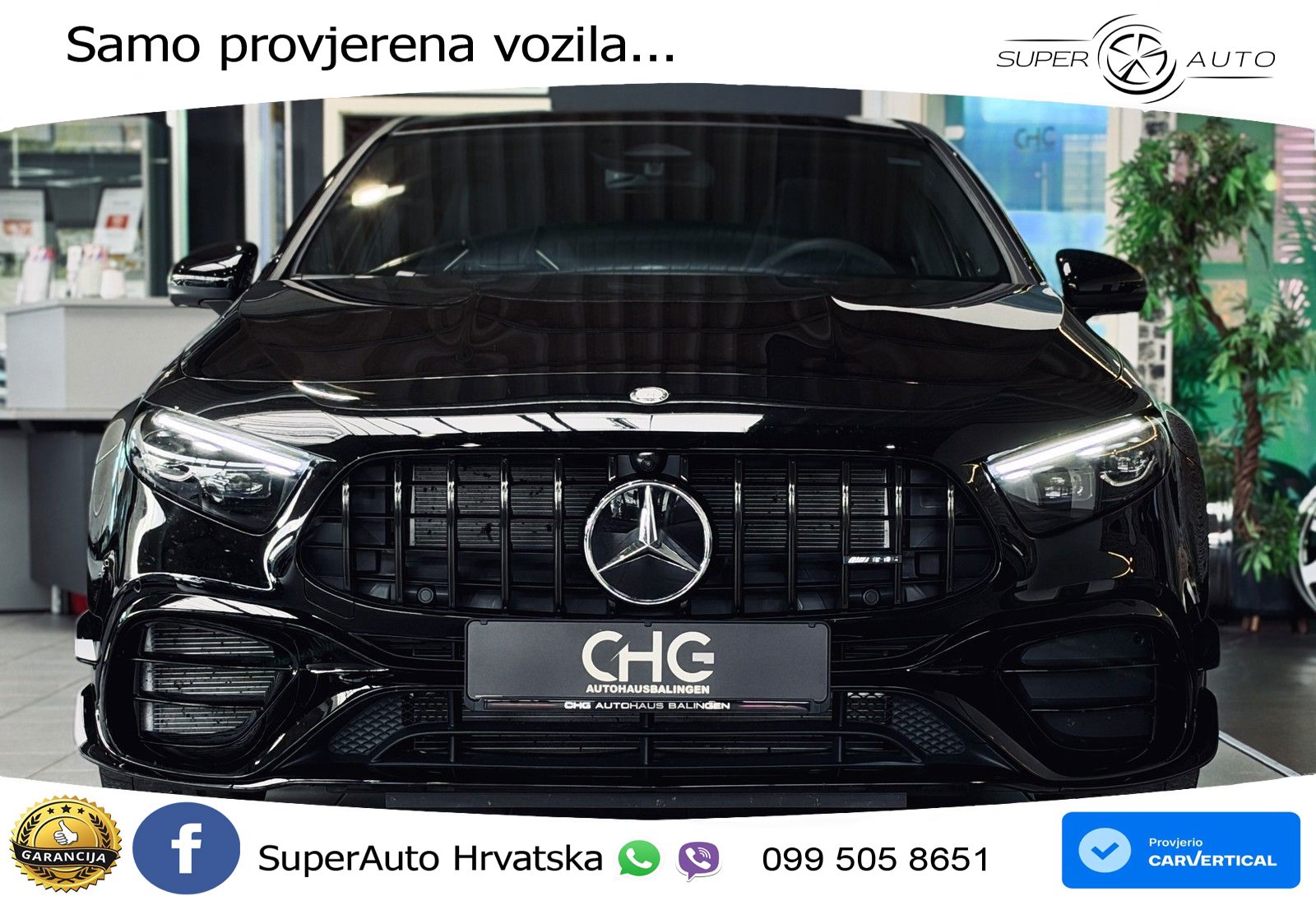 Mercedes-Benz AMG A 45 S 4MATIC+ AMG SPEEDSHIFT DCT 8G ACC+HEAD+GR SJED+360+PANO