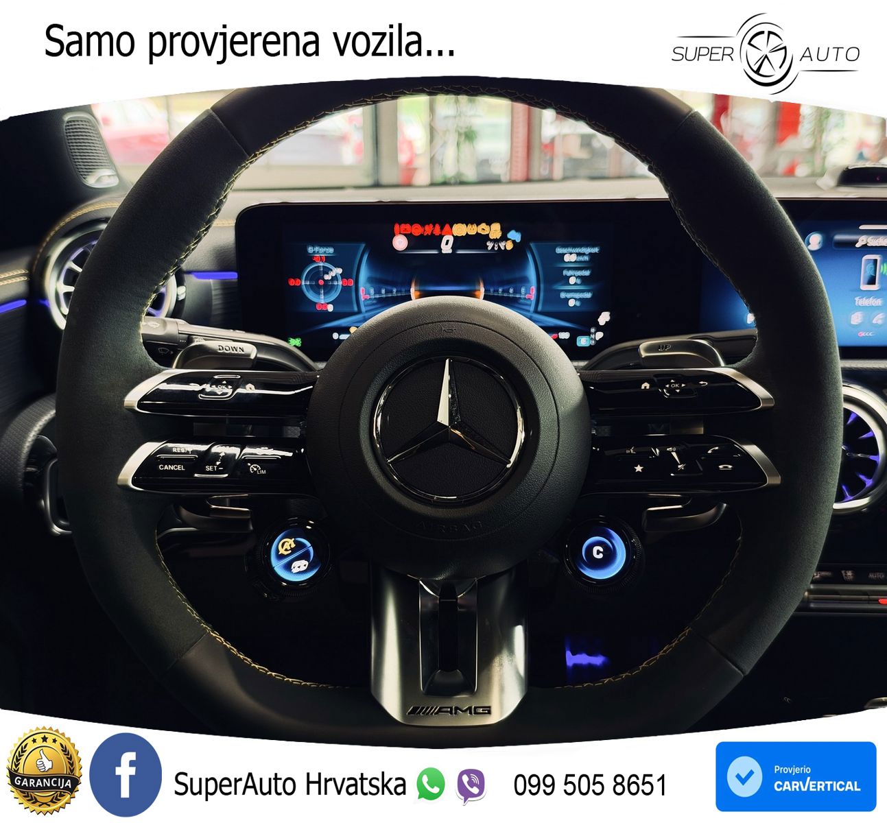 Mercedes-Benz AMG A 45 S 4MATIC+ AMG SPEEDSHIFT DCT 8G ACC+HEAD+GR SJED+360+PANO