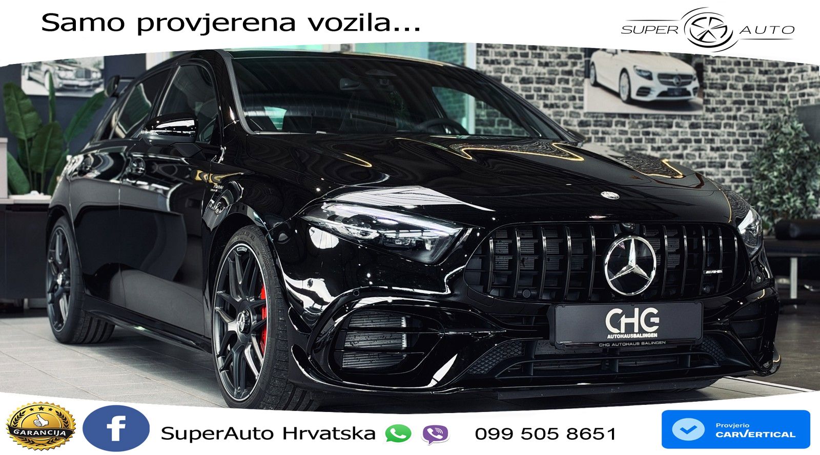 Mercedes-Benz AMG A 45 S 4MATIC+ AMG SPEEDSHIFT DCT 8G ACC+HEAD+GR SJED+360+PANO