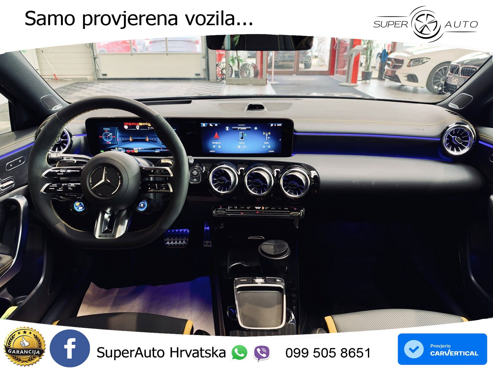 Mercedes-Benz AMG A 45 S 4MATIC+ AMG SPEEDSHIFT DCT 8G ACC+HEAD+GR SJED+360+PANO