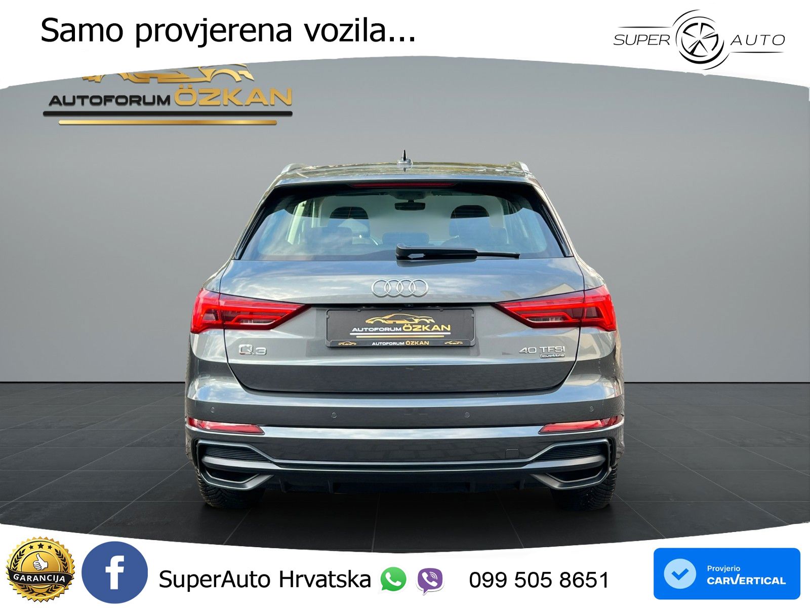 Audi Q3 40 TFSI (190 KS) quattro S tronic S line MATRIX+GR SJED+KAM