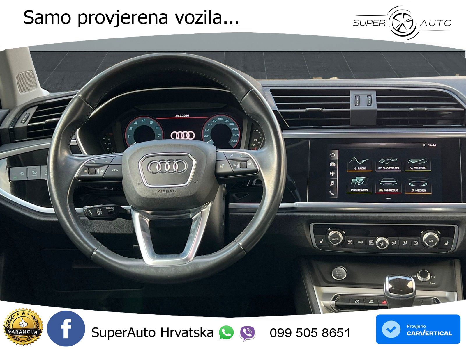 Audi Q3 40 TFSI (190 KS) quattro S tronic S line MATRIX+GR SJED+KAM