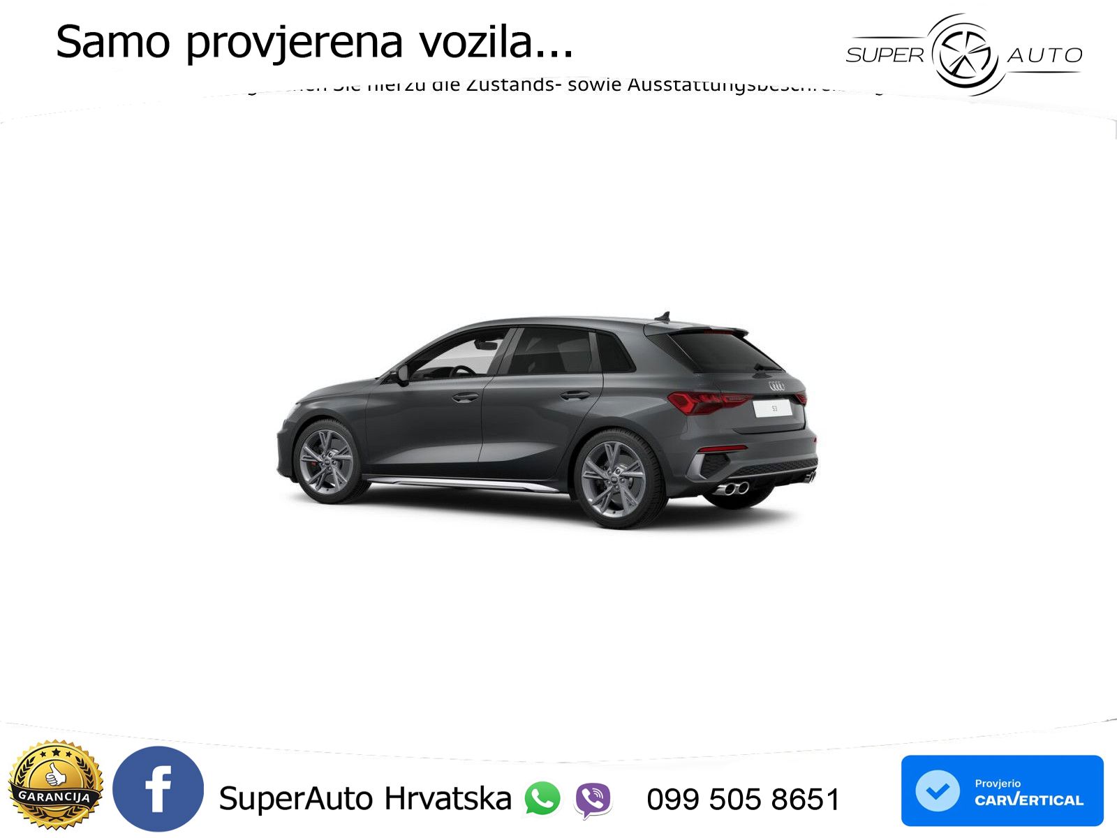 Audi S3 2.0 TFSI (310 KS) quattro S tronic LED+GR SJED+ACC