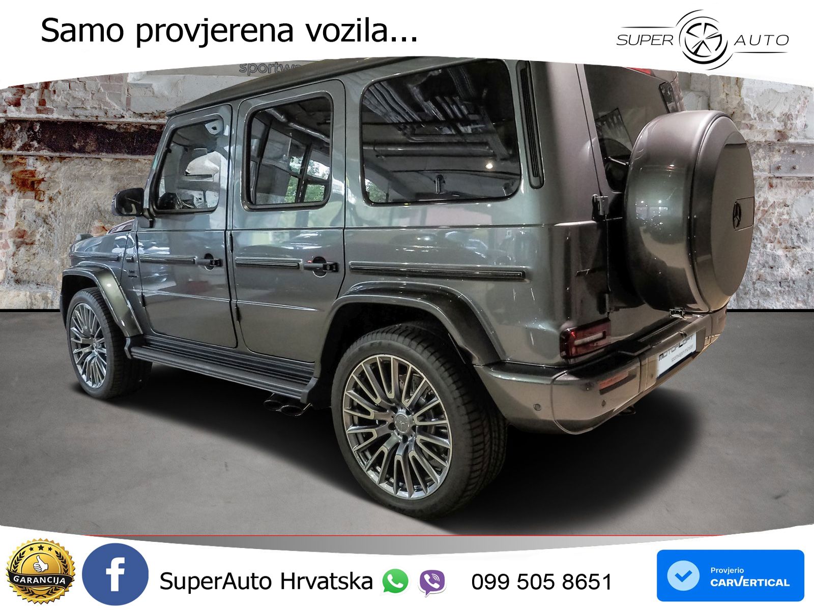 Mercedes AMG G 63 Long V8 (585 KS) 4MATIC 9G-TRONIC AMG SPEEDSHIFT PLUS ZRAČNI+ACC+GR SJED+360