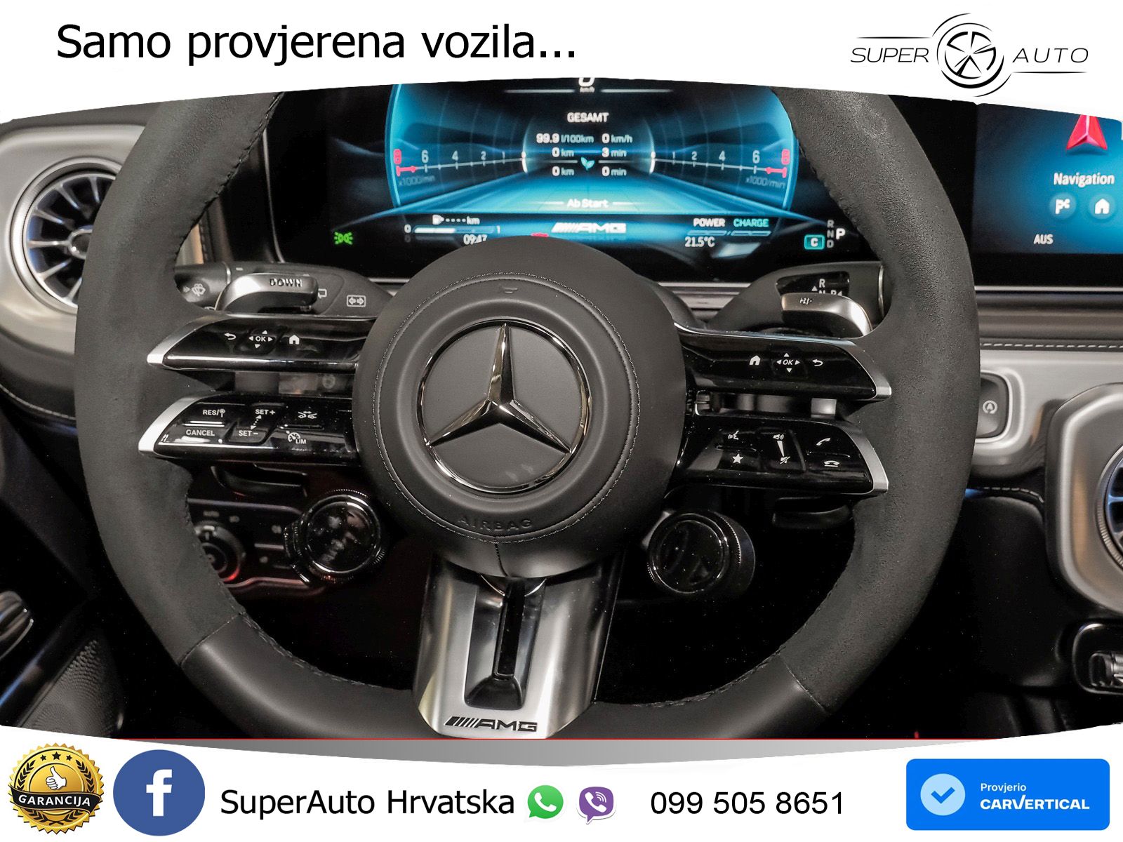 Mercedes AMG G 63 Long V8 (585 KS) 4MATIC 9G-TRONIC AMG SPEEDSHIFT PLUS ZRAČNI+ACC+GR SJED+360