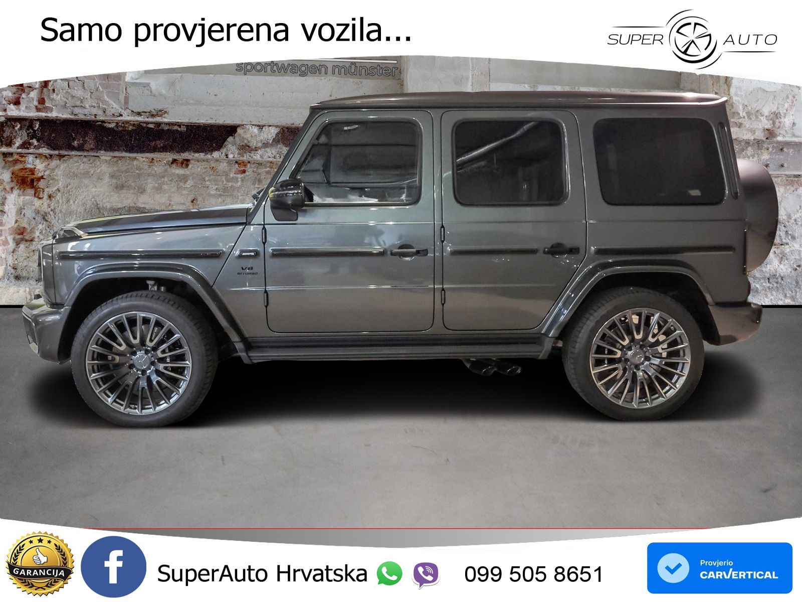 Mercedes AMG G 63 Long V8 (585 KS) 4MATIC 9G-TRONIC AMG SPEEDSHIFT PLUS ZRAČNI+ACC+GR SJED+360