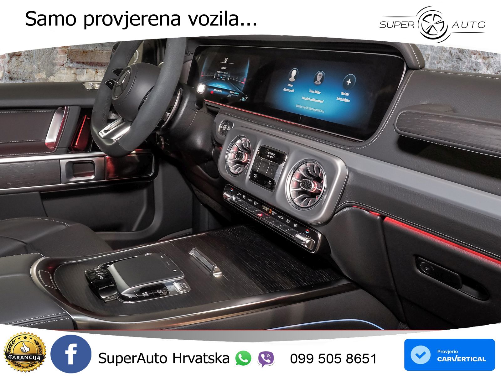 Mercedes AMG G 63 Long V8 (585 KS) 4MATIC 9G-TRONIC AMG SPEEDSHIFT PLUS ZRAČNI+ACC+GR SJED+360