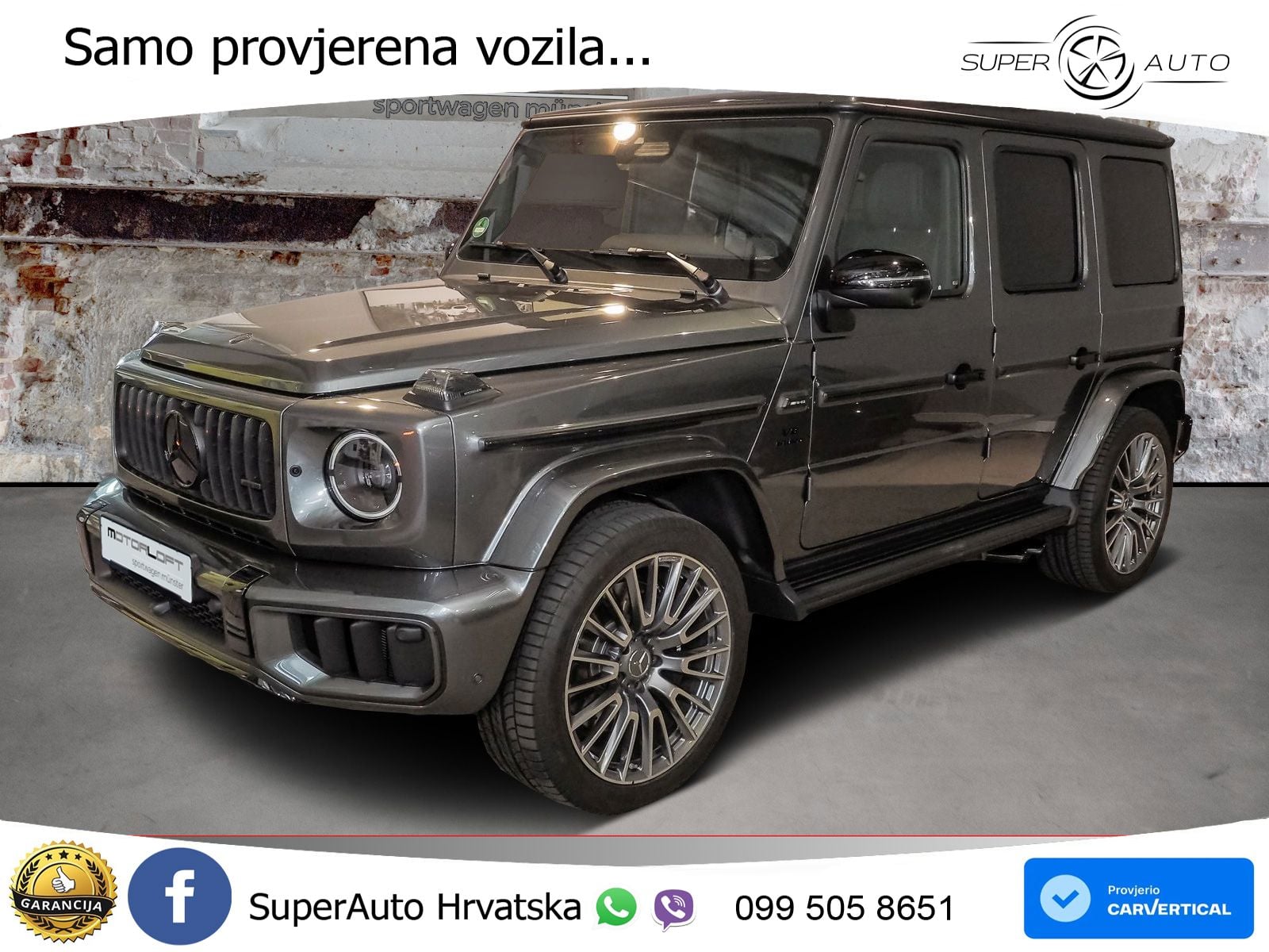 Mercedes AMG G 63 Long V8 (585 KS) 4MATIC 9G-TRONIC AMG SPEEDSHIFT PLUS ZRAČNI+ACC+GR SJED+360