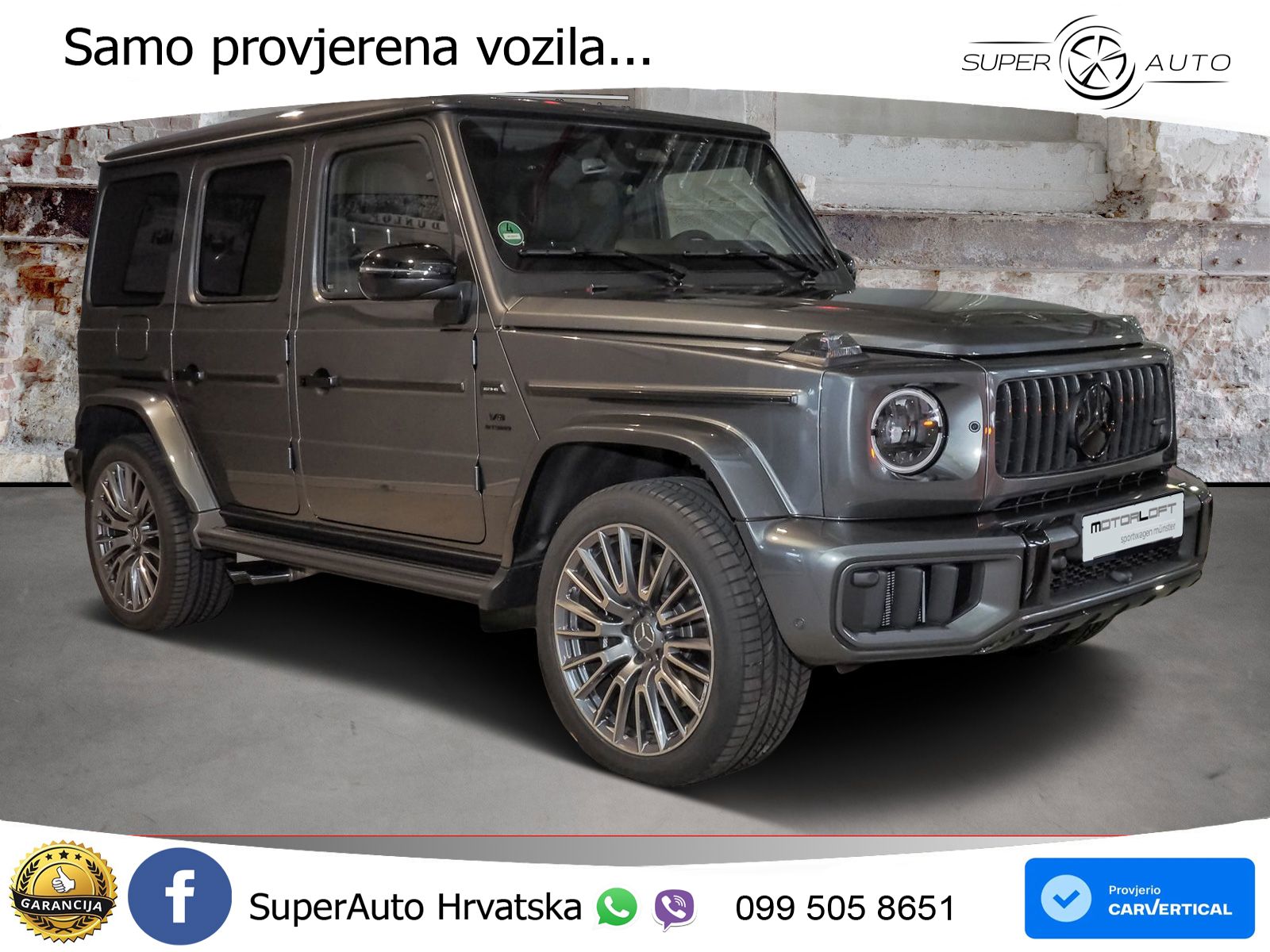 Mercedes AMG G 63 Long V8 (585 KS) 4MATIC 9G-TRONIC AMG SPEEDSHIFT PLUS ZRAČNI+ACC+GR SJED+360