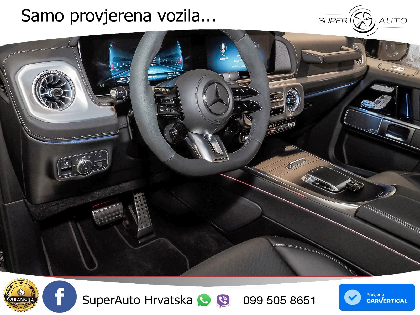 Mercedes AMG G 63 Long V8 (585 KS) 4MATIC 9G-TRONIC AMG SPEEDSHIFT PLUS ZRAČNI+ACC+GR SJED+360