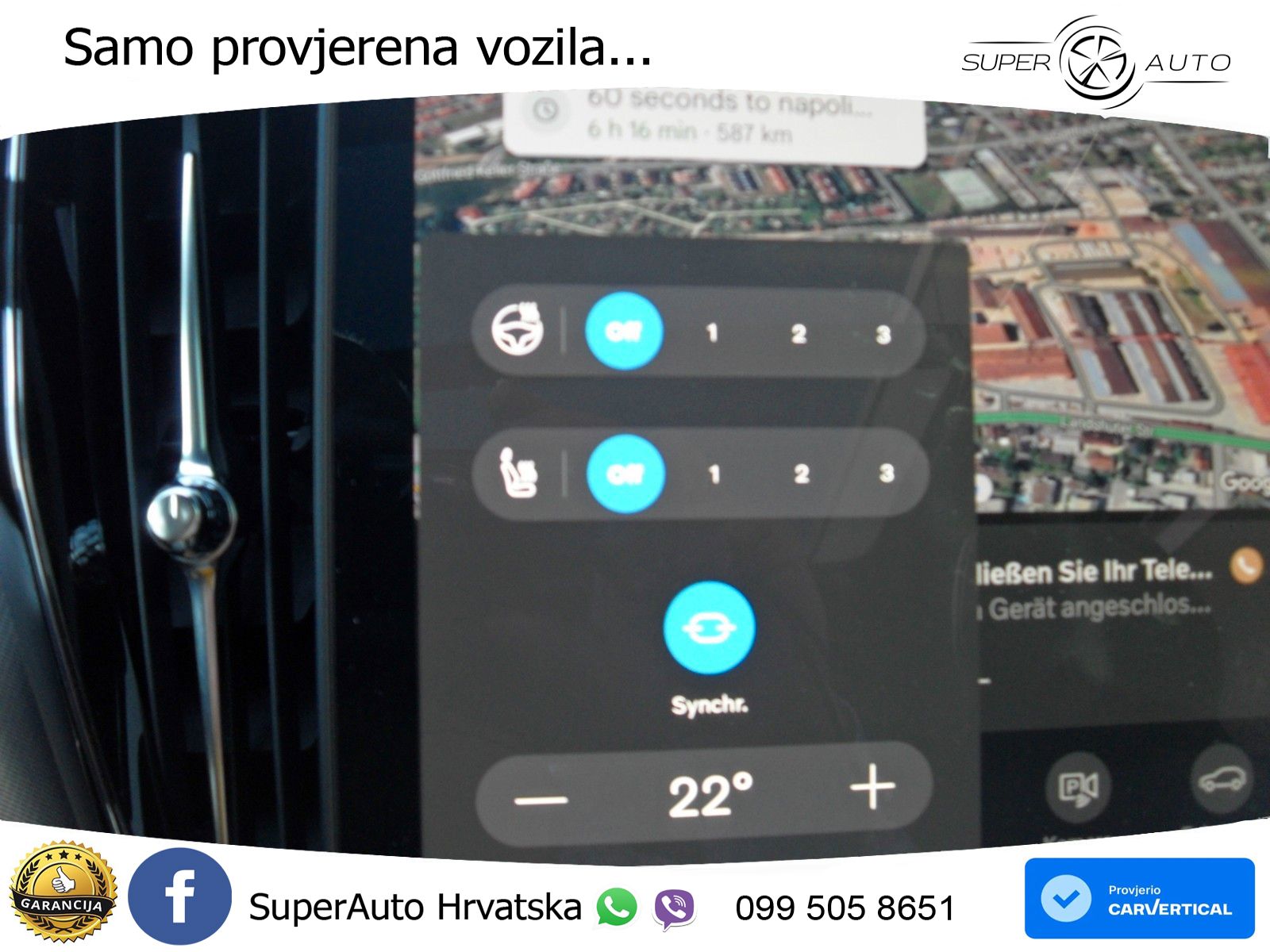 Volvo XC60 B5 Benzin AWD Geartronic ZRAČNI+ACC+GR SJED+KAM+PANO
