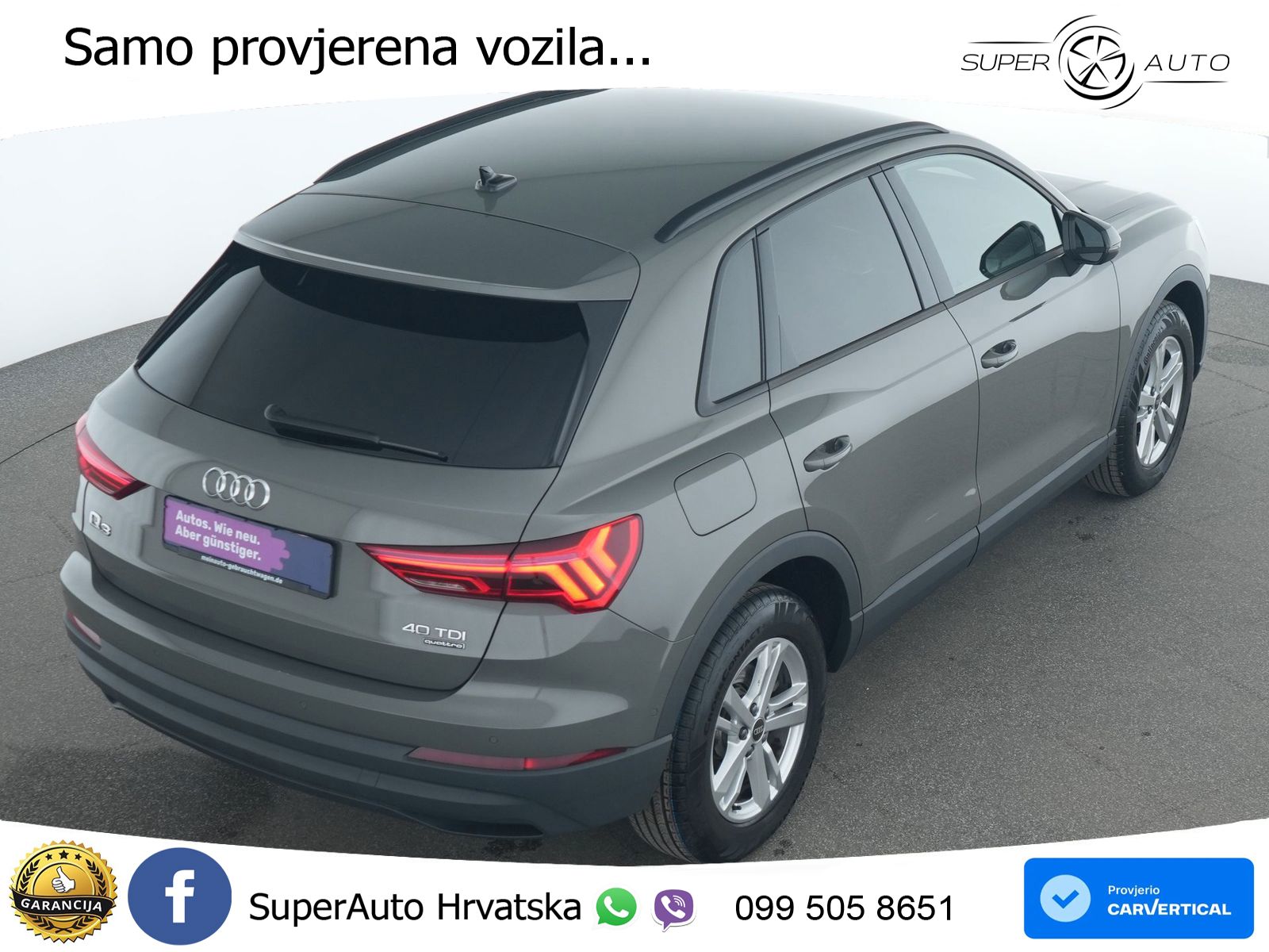 Audi Q3 40 TDI (200 KS) quattro S tronic MATRIX+GR SJED+KAM