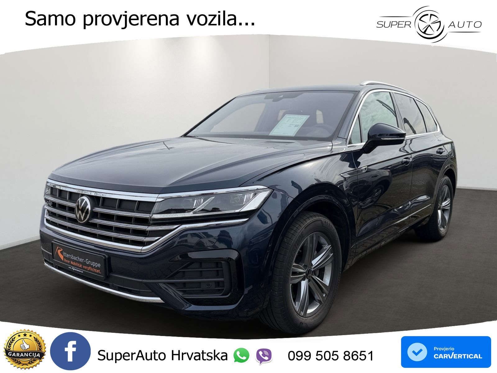 Volkswagen Touareg 3.0 V6 TDI (286 KS) 4MOTION Tiptronic R-Line ZRAČNI+ACC+GR SJED+KAM