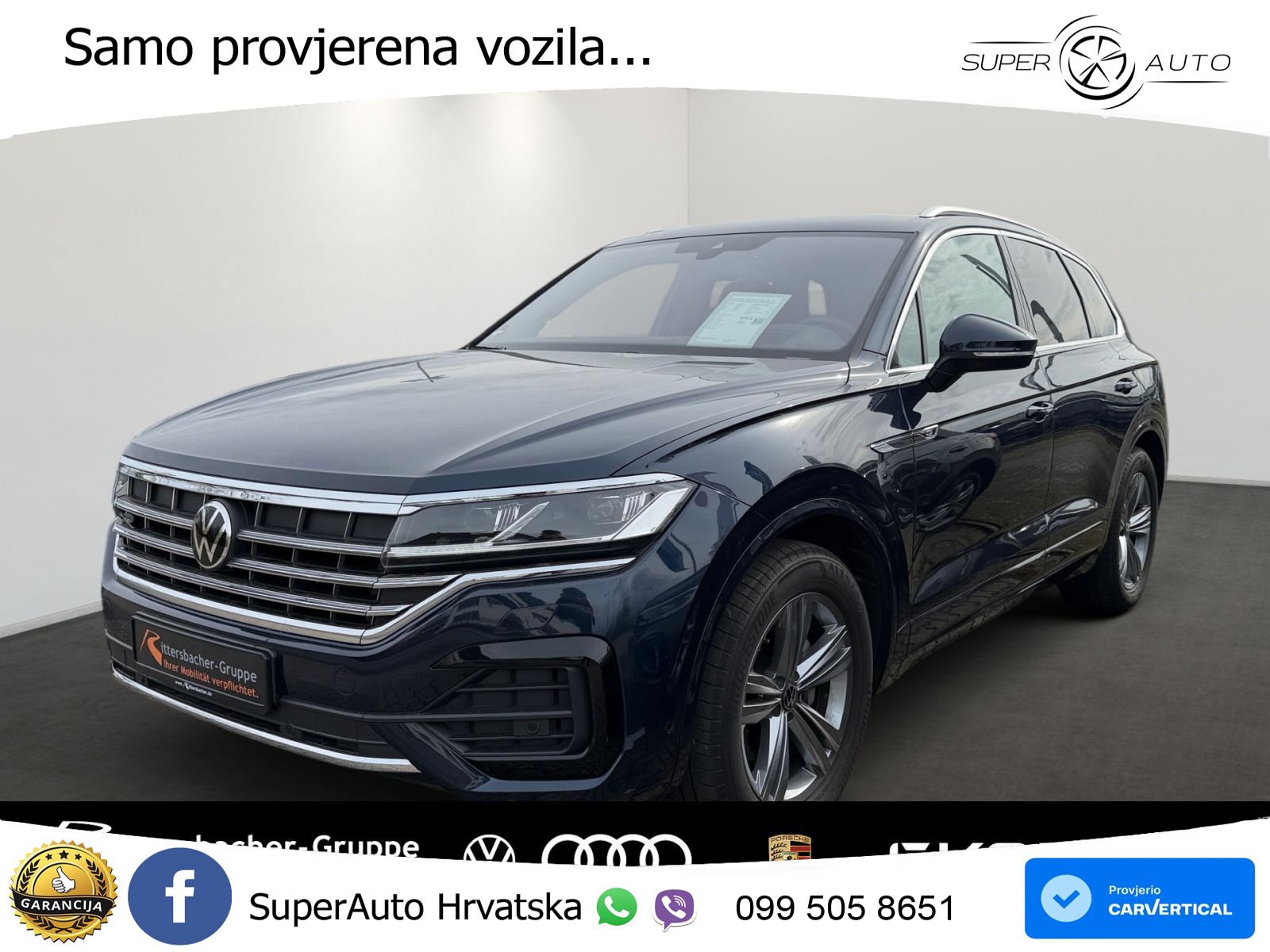 Volkswagen Touareg 3.0 V6 TDI (286 KS) 4MOTION Tiptronic R-Line ZRAČNI+ACC+GR SJED+KAM