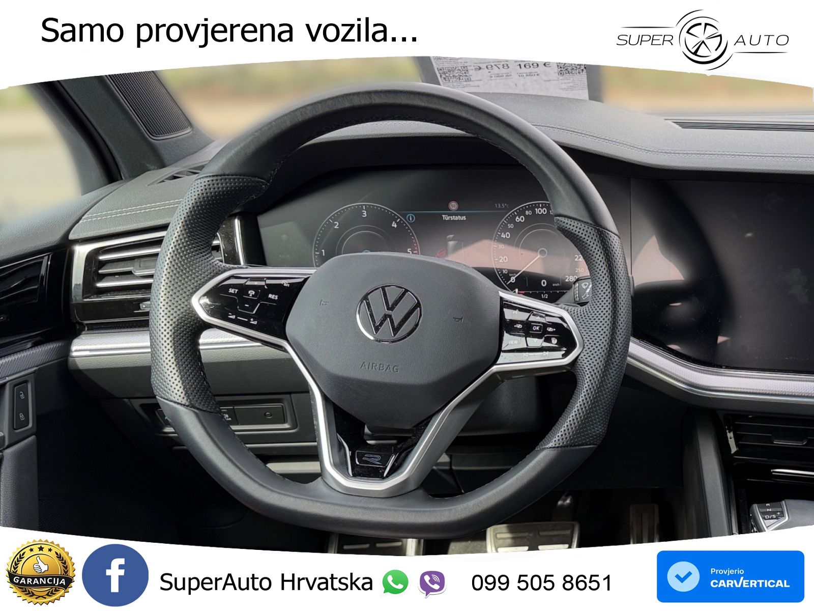 Volkswagen Touareg 3.0 V6 TDI (286 KS) 4MOTION Tiptronic R-Line ZRAČNI+ACC+GR SJED+KAM