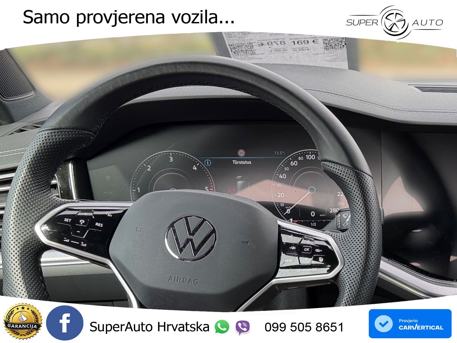 Volkswagen Touareg 3.0 V6 TDI (286 KS) 4MOTION Tiptronic R-Line ZRAČNI+ACC+GR SJED+KAM